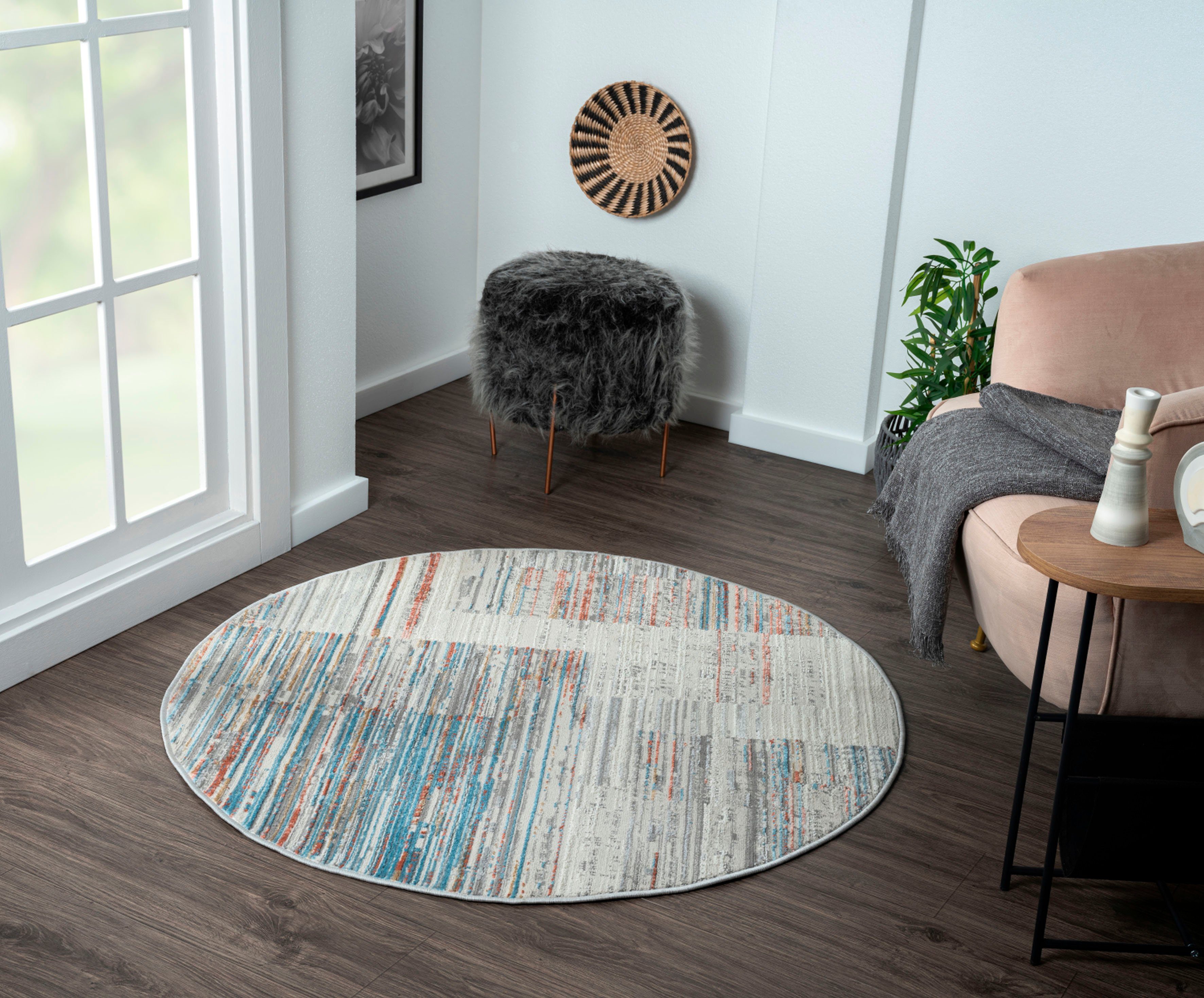 Myflair Möbel & Accessoires Vloerkleed My Colors Kortpolig, retro-ontwerp, bijzonder zacht door microvezel moderne vloerkleden