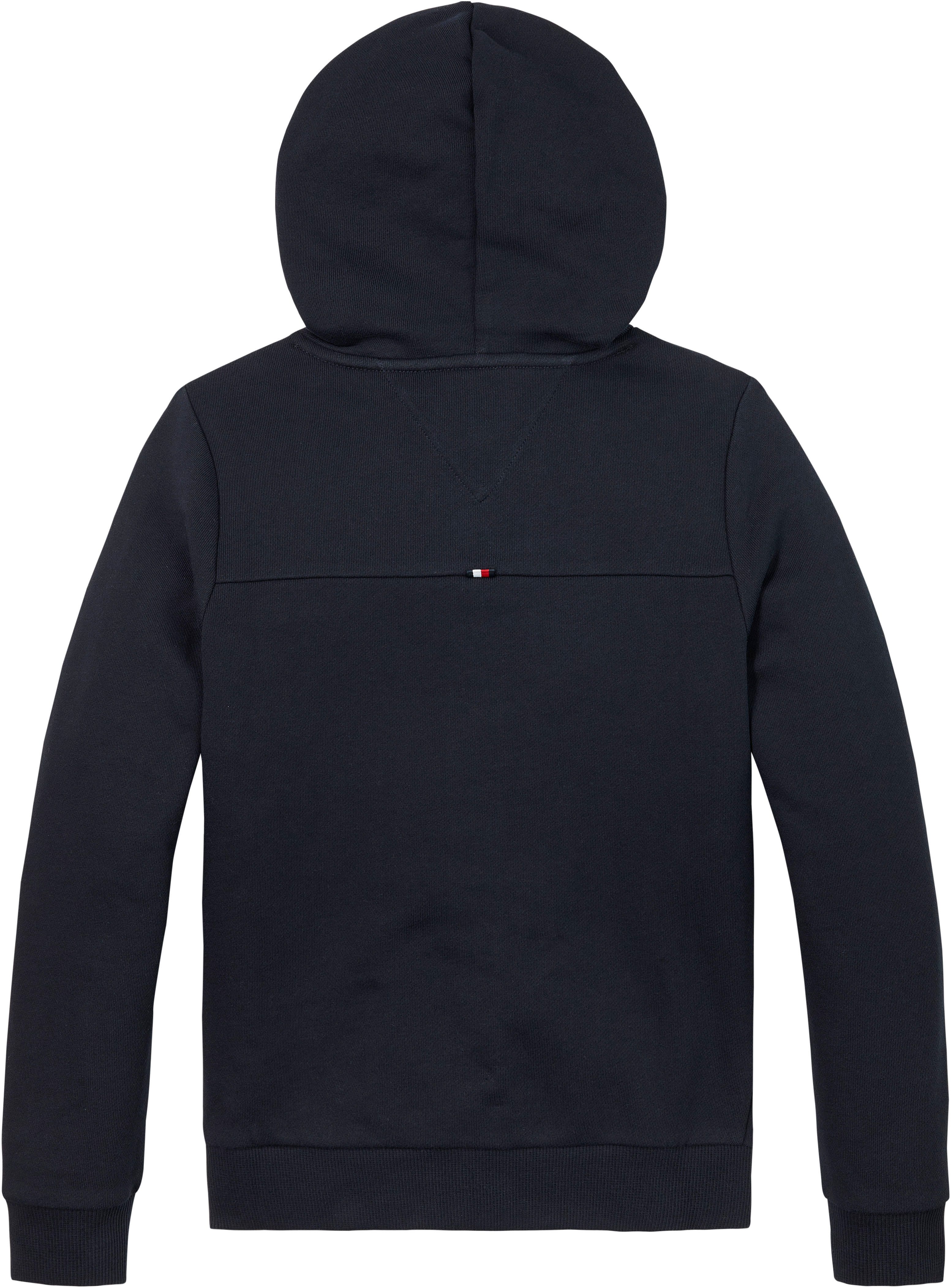 Tommy Hilfiger Sweatvest STAMP TOWELLING REG ZIPUP HOODIE Kinderen tot 16 jaar met logopatch