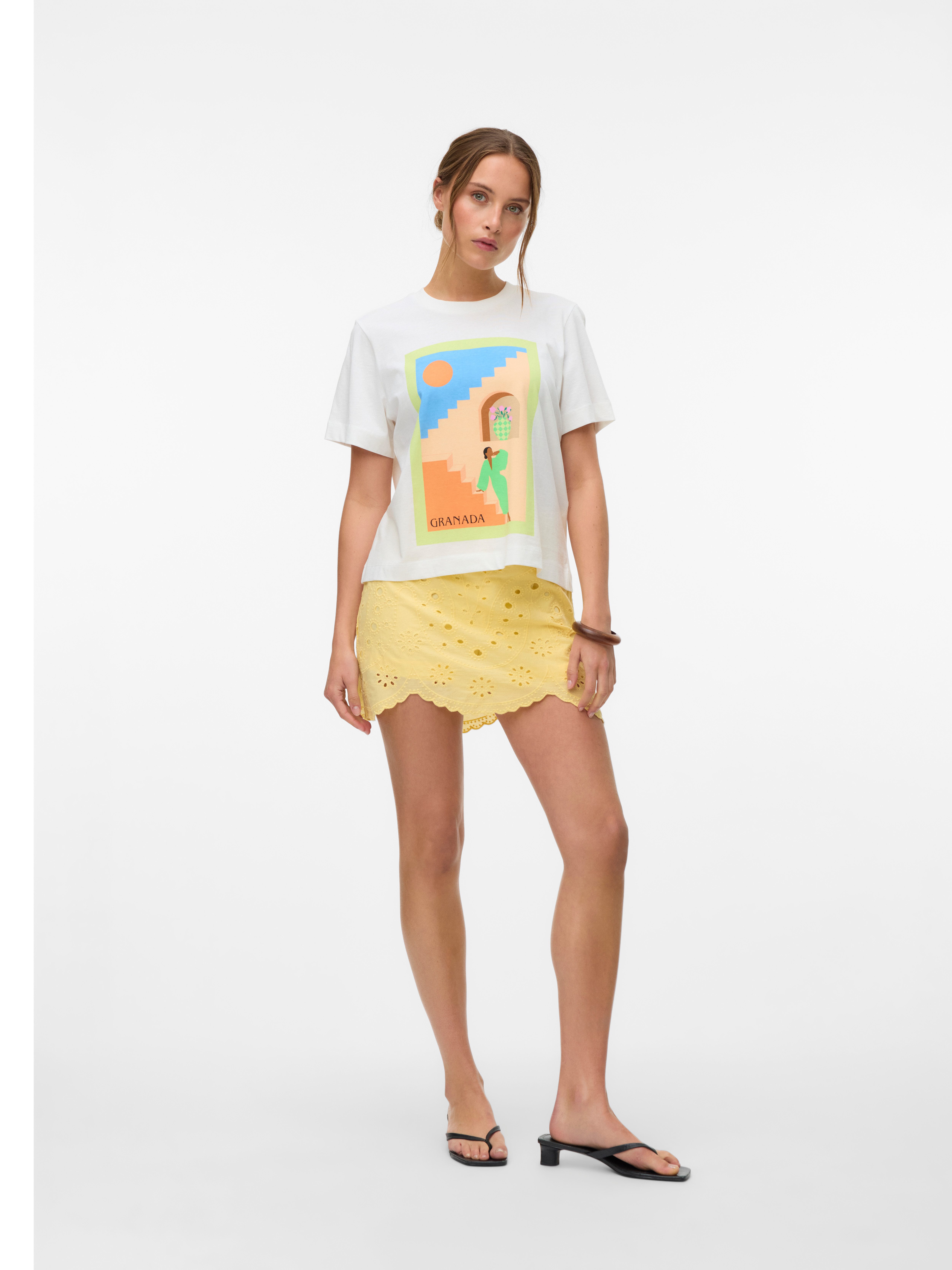 Vero Moda Shirt met korte mouwen VMBETA METTE SS TOP BOX JRS GA