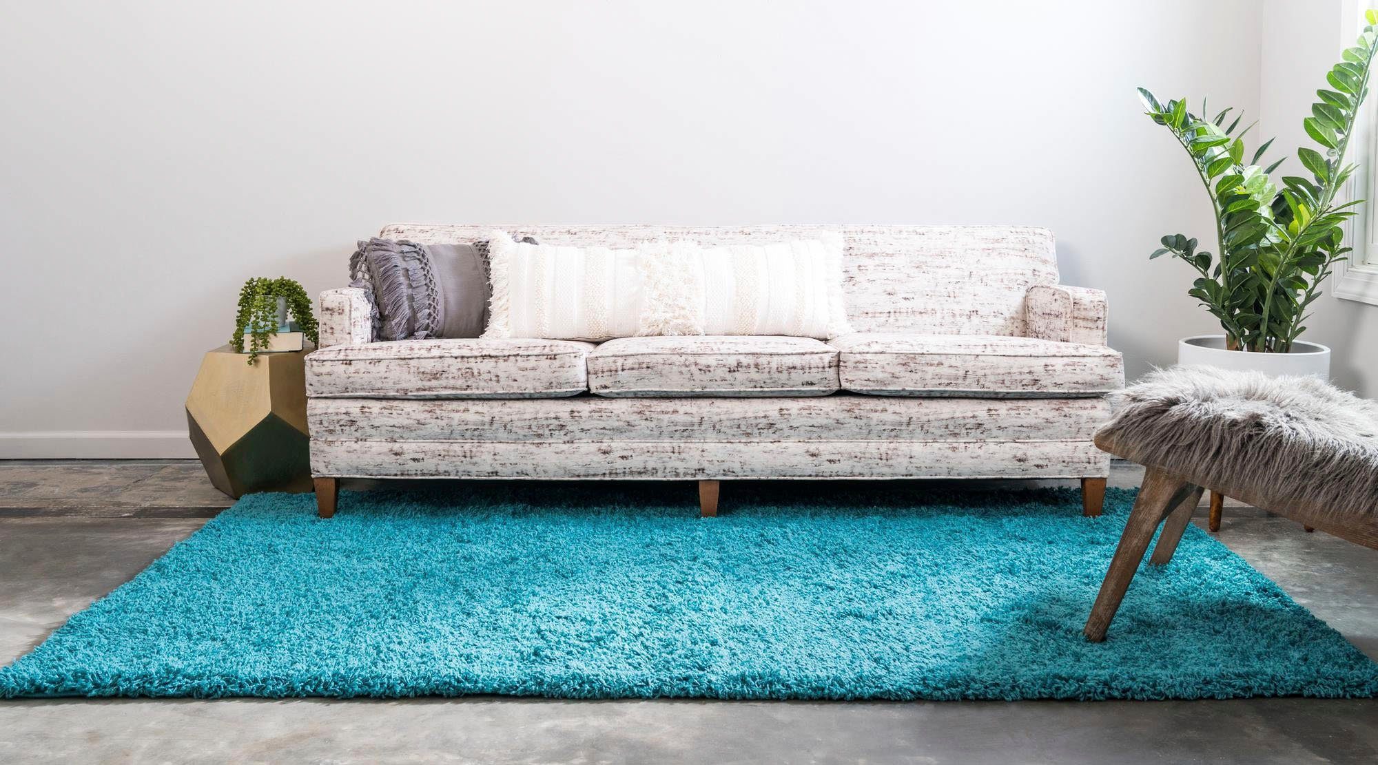 Myflair Möbel & Accessoires Hoogpolig vloerkleed Shaggy shag voorraadopruiming geweven, unikleurig, ideaal in de woonkamer & slaapkamer