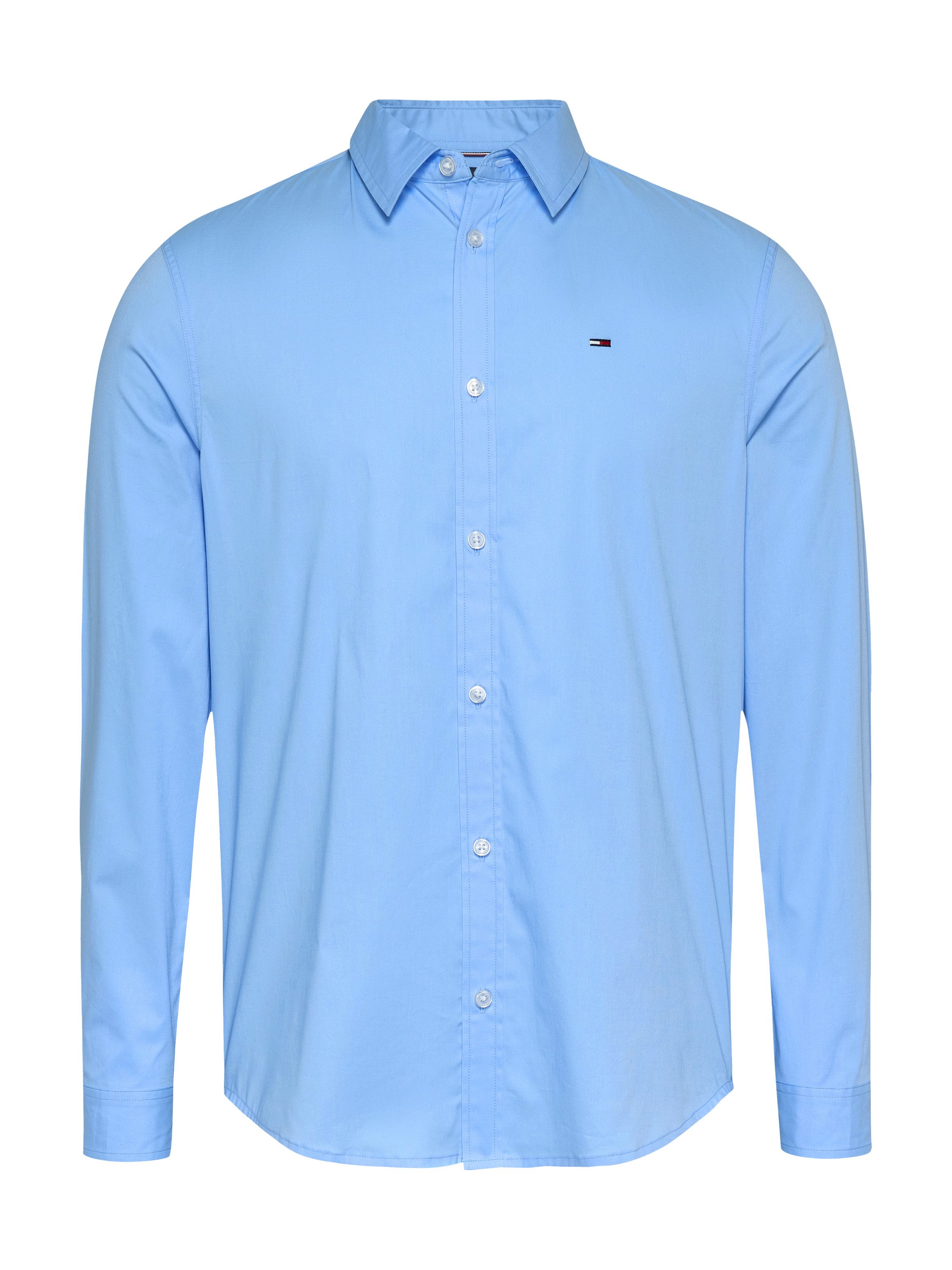 TOMMY JEANS Overhemd met lange mouwen Sabim Stretch Hemd Shirt Stretch shirt premium slim fit met elastaan