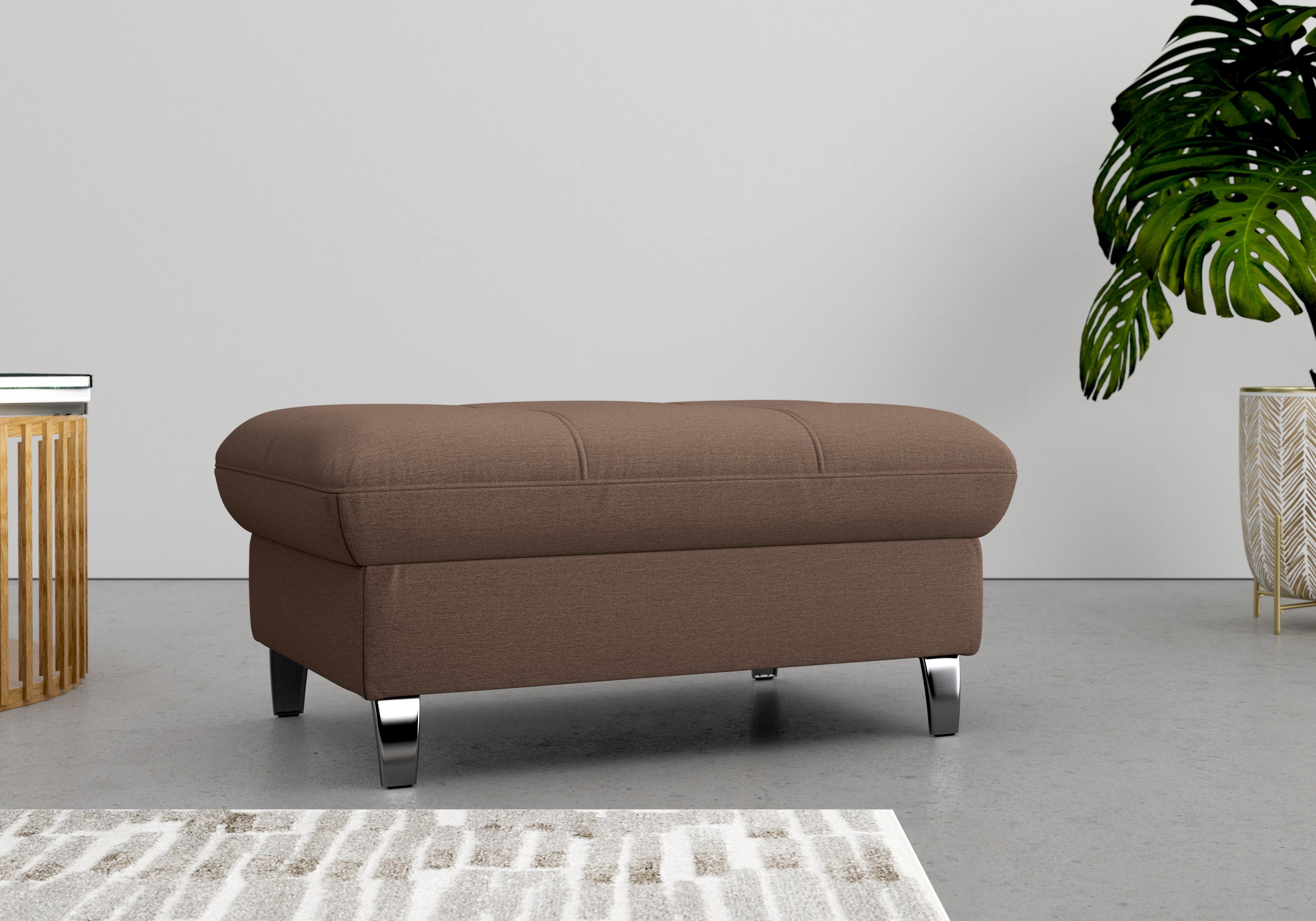 sit&more Hocker met bergruimte Maggiore met bergruimte en moderne metalen poten