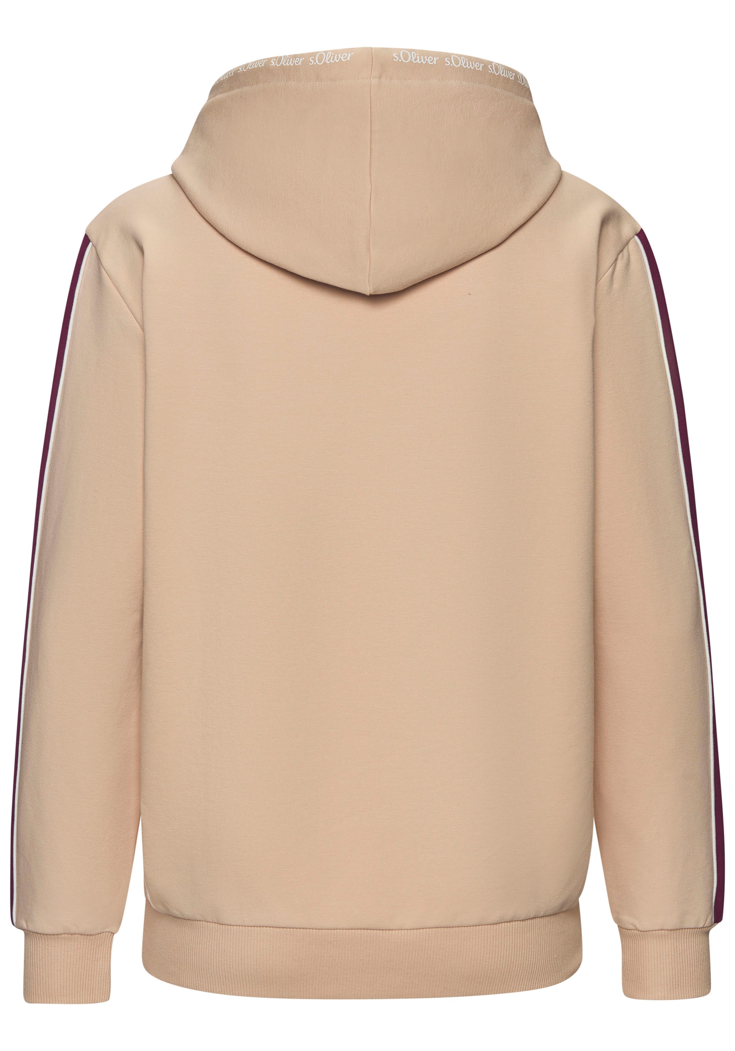s.Oliver RED LABEL Beachwear Hoodie met contrasterende accenten loungewear (1-delig)