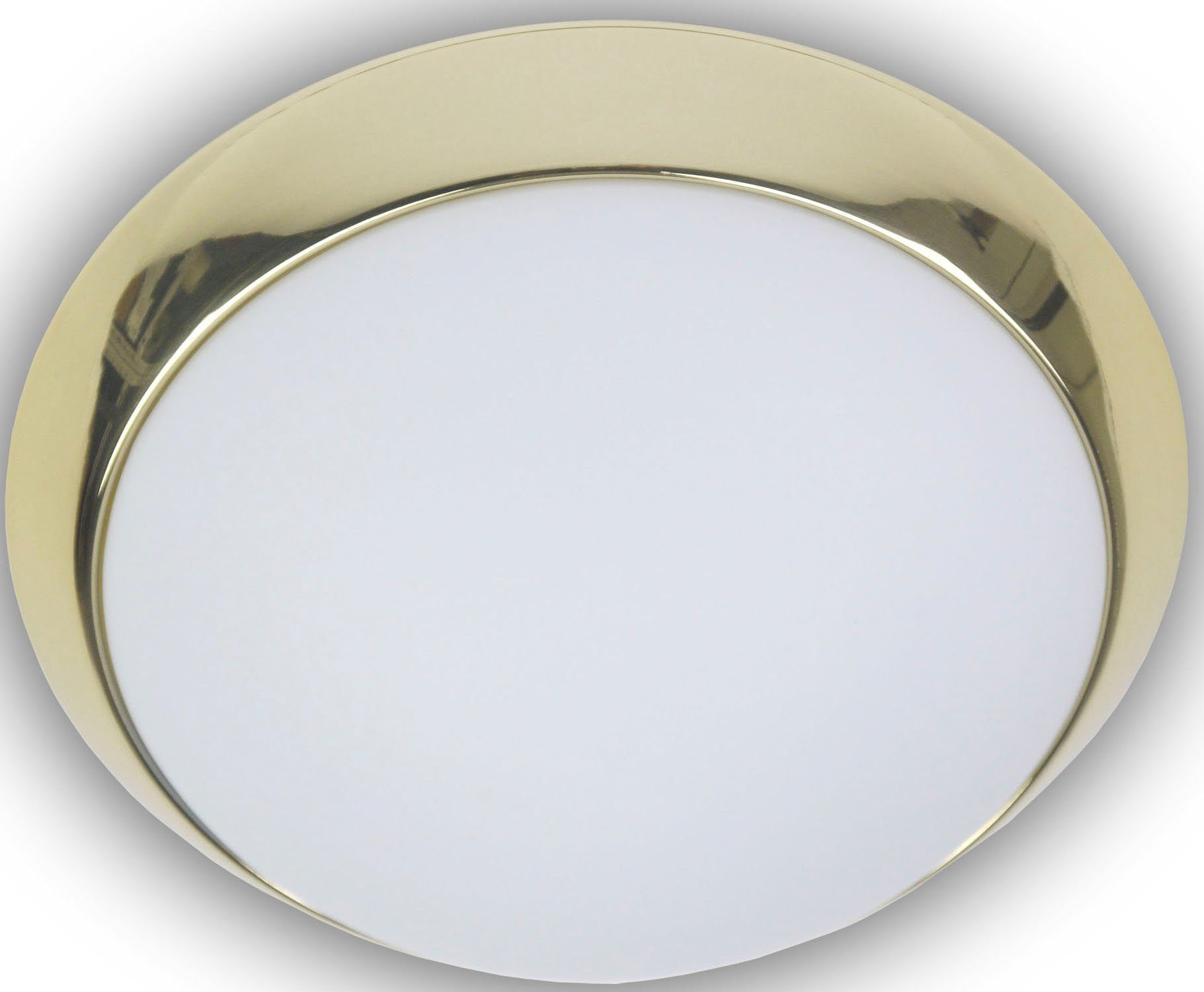 niermann Plafondlamp Opal matt, Dekorring Messing poliert, 50 cm, HF Sensor (1 stuk)