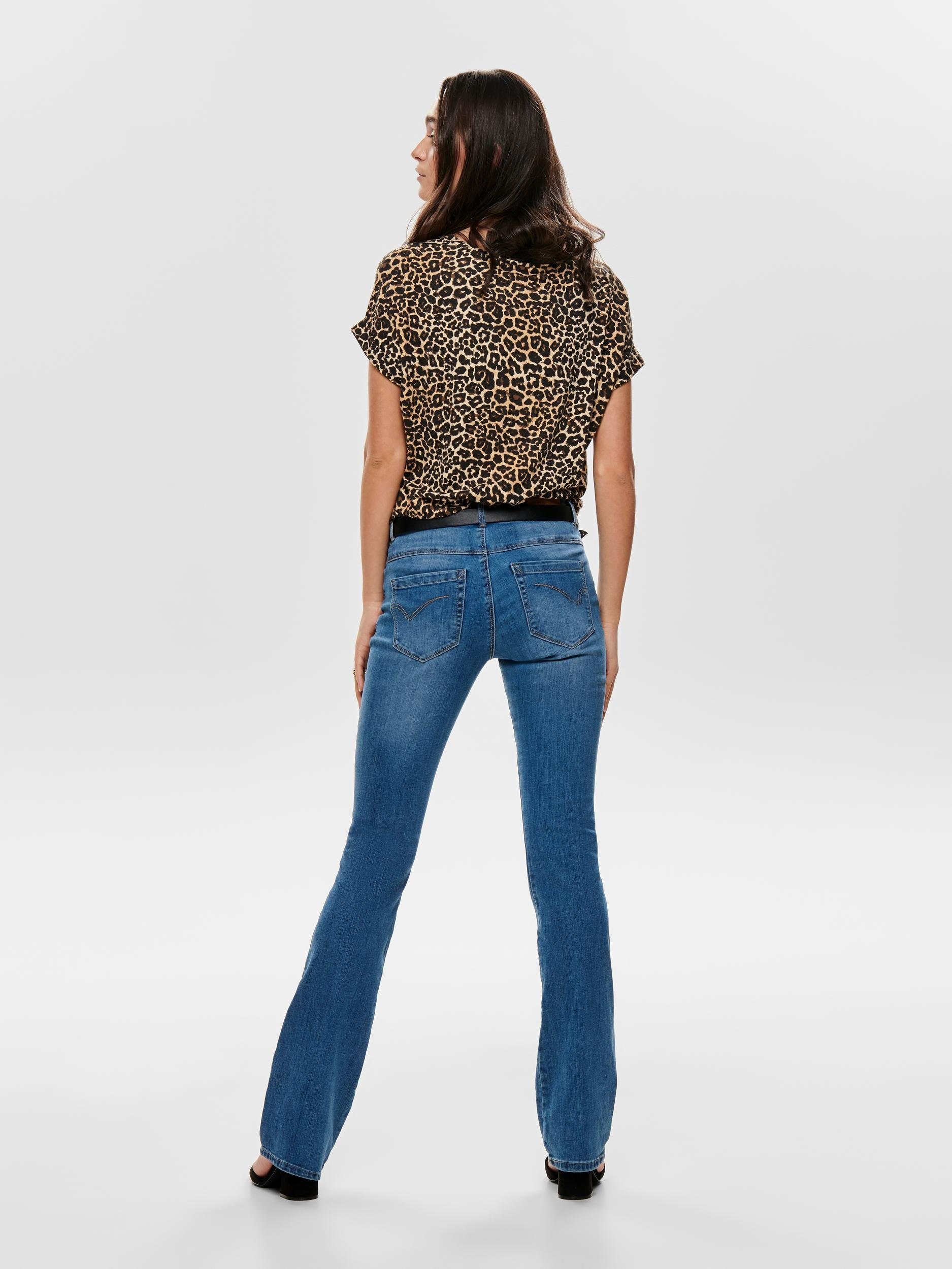Only Shirt met korte mouwen ONLMOSTER AOP S/S TOP NOOS JRS