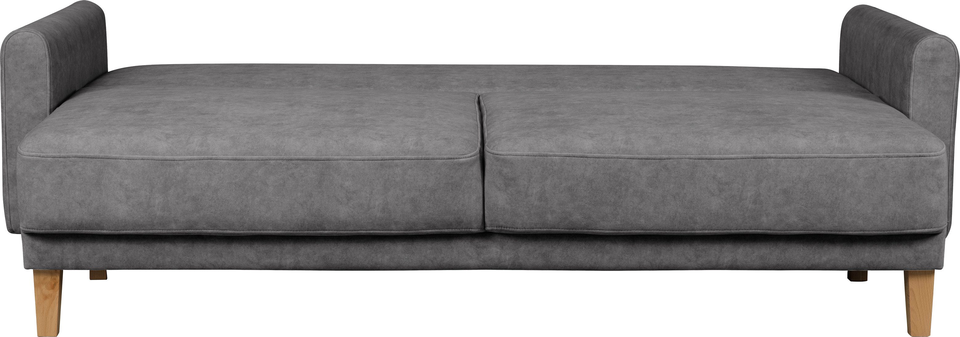 Home affaire 3-zitsbank TRIPLO optioneel slaapbank met bedlade, afmetingen B/D/H: 215/100/89 cm