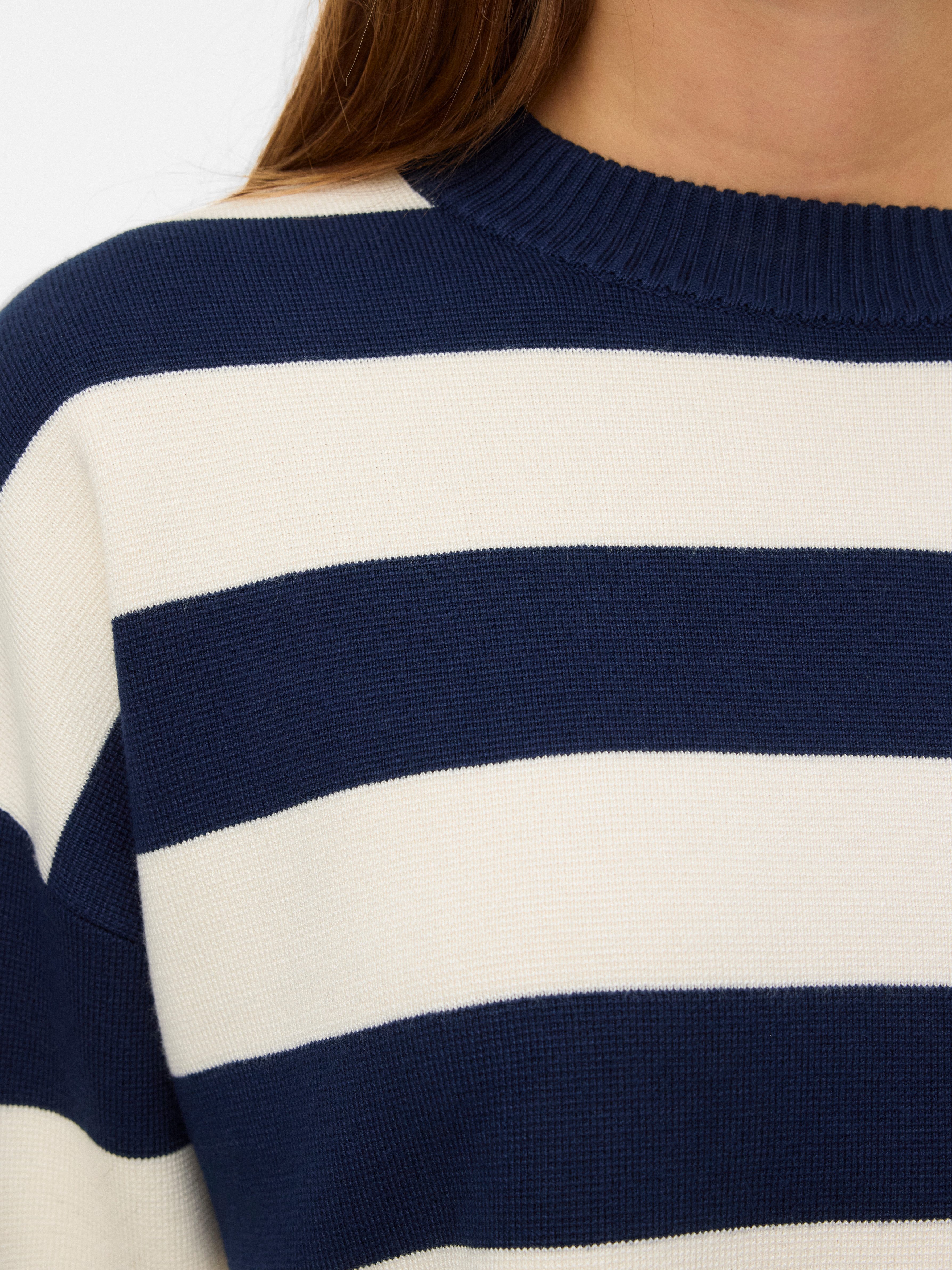 Vero Moda Gebreide trui VMSILJE LS O-NECK BOXY PULLOVER NOOS