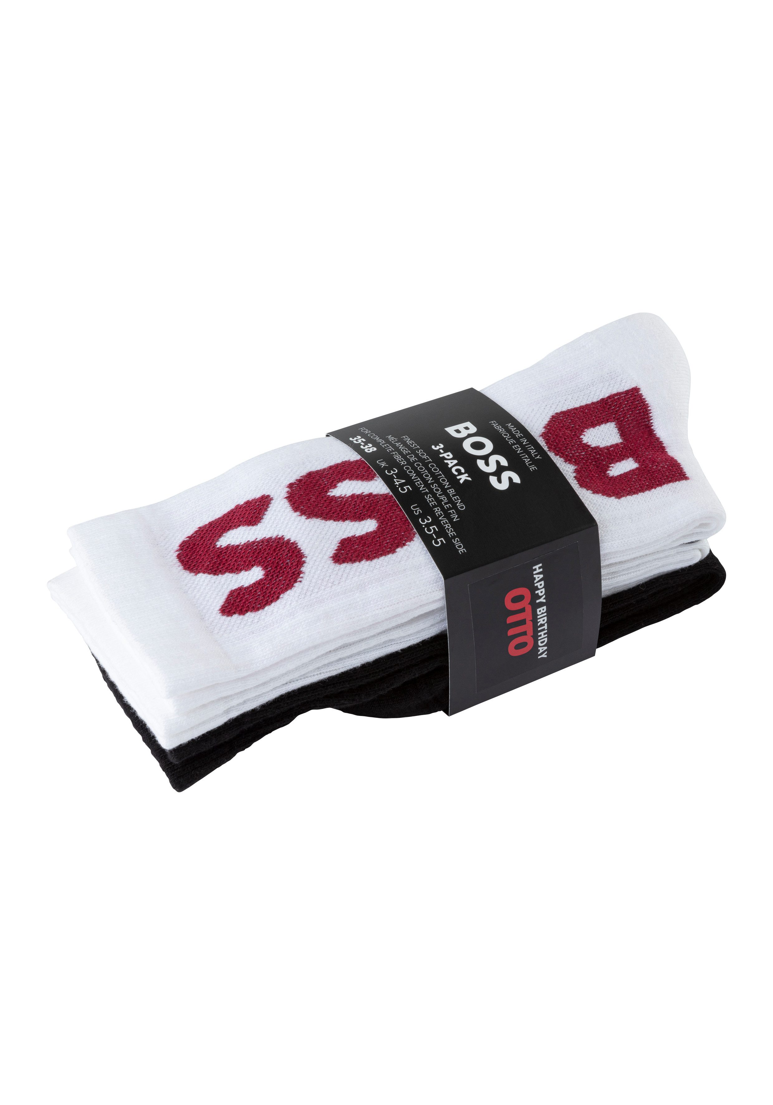BOSS Sokken Limited Edition Unisex Speciale limited edition ter gelegenheid van de 75e verjaardag van OTTO unisex (3 paar Set van 3)