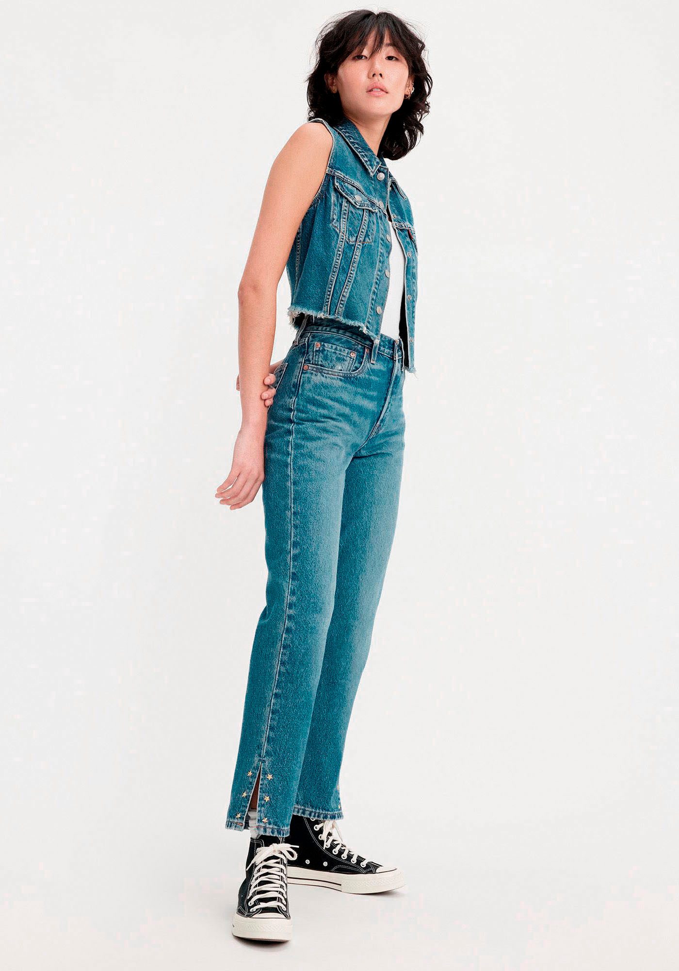 Levi's® 7/8 jeans 501 CROP 501 collectie, 5-pocket-stijl