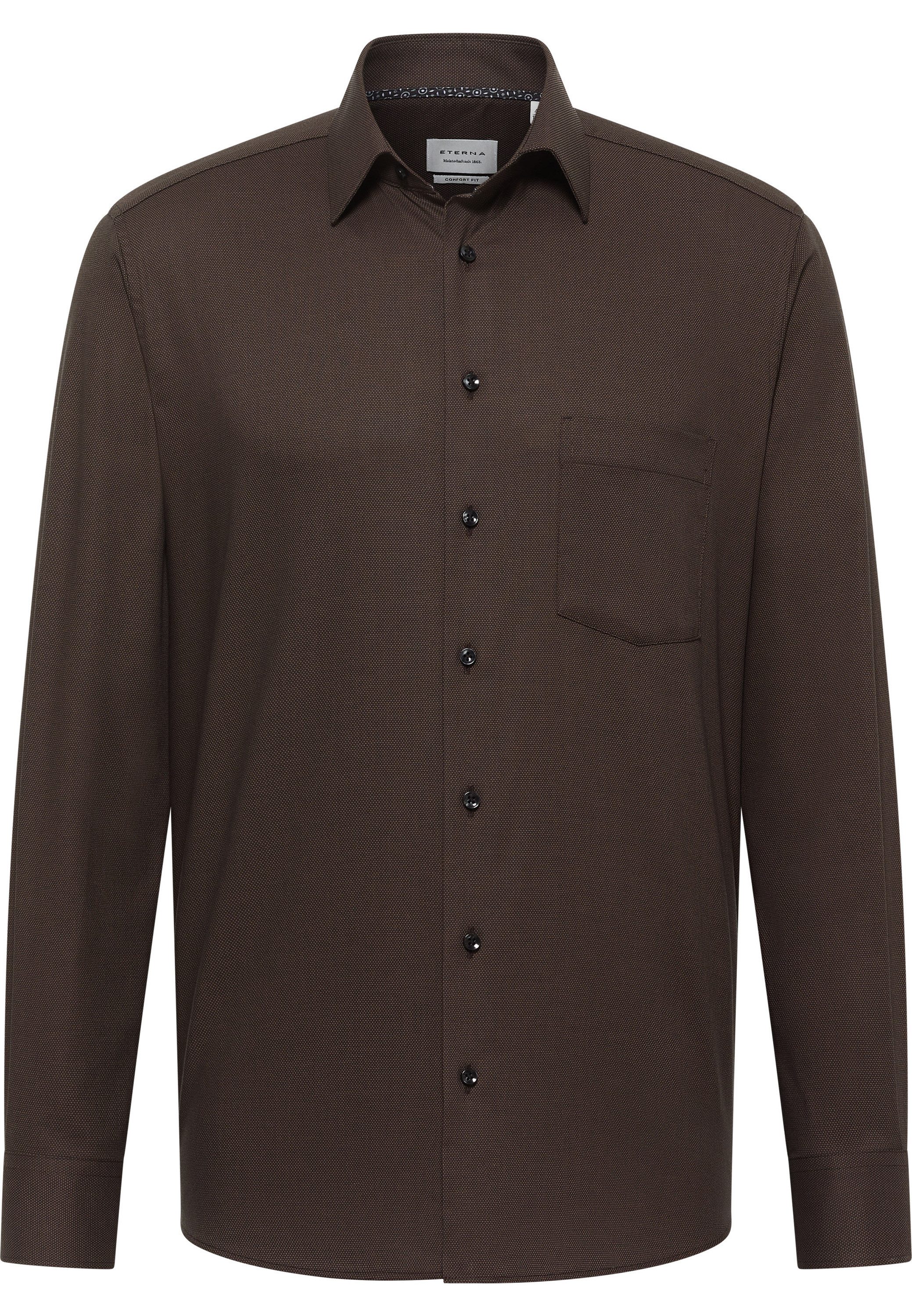 Eterna Overhemd met lange mouwen MODERN FIT NON IRON (strijkvrij)