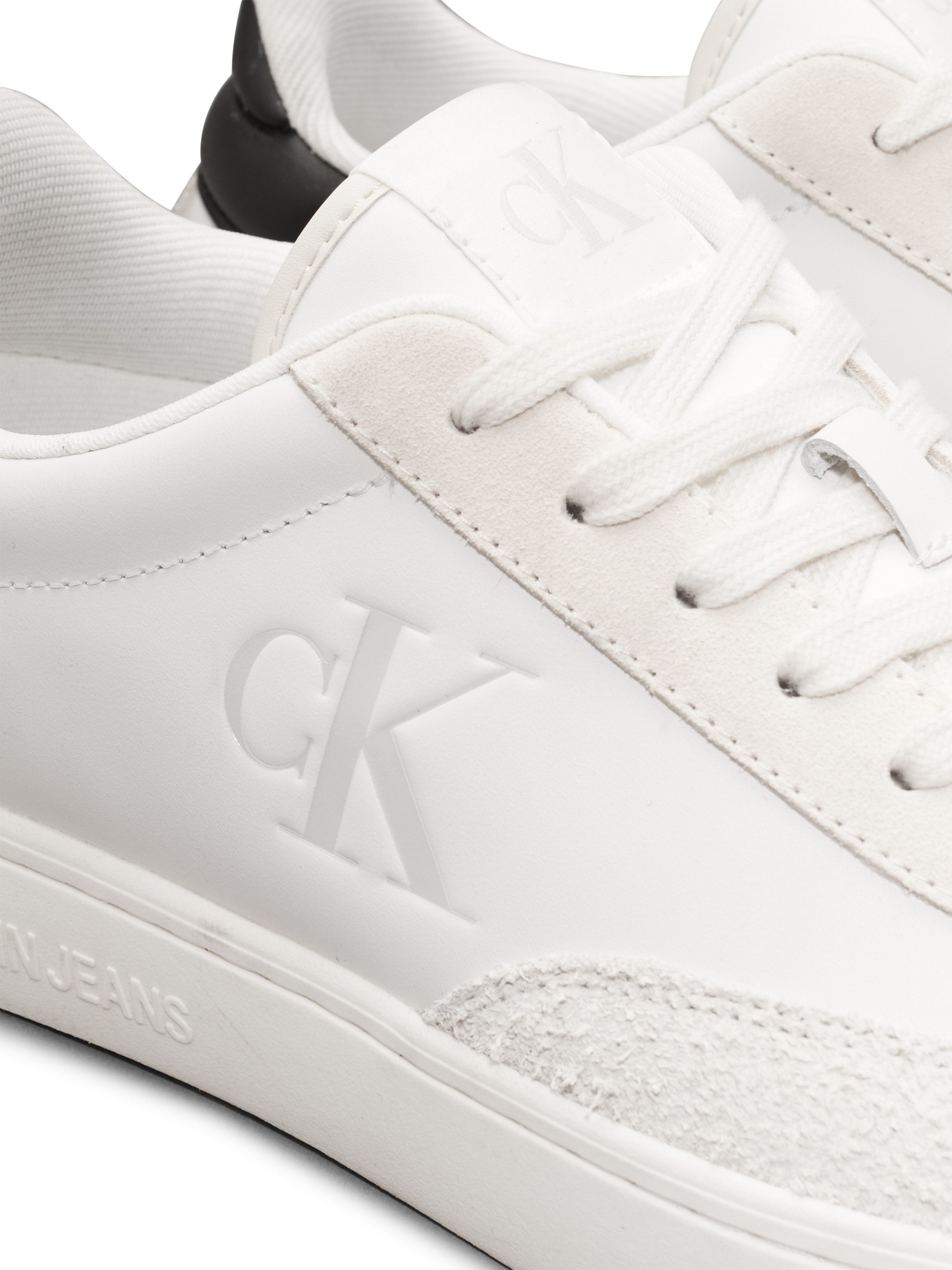 Calvin Klein Plateausneakers CLASSIC CUPSOLE LOW MG MIX veterschoen, lage schoen, vrijetijdsschoen met gepolsterde schachtversteviging