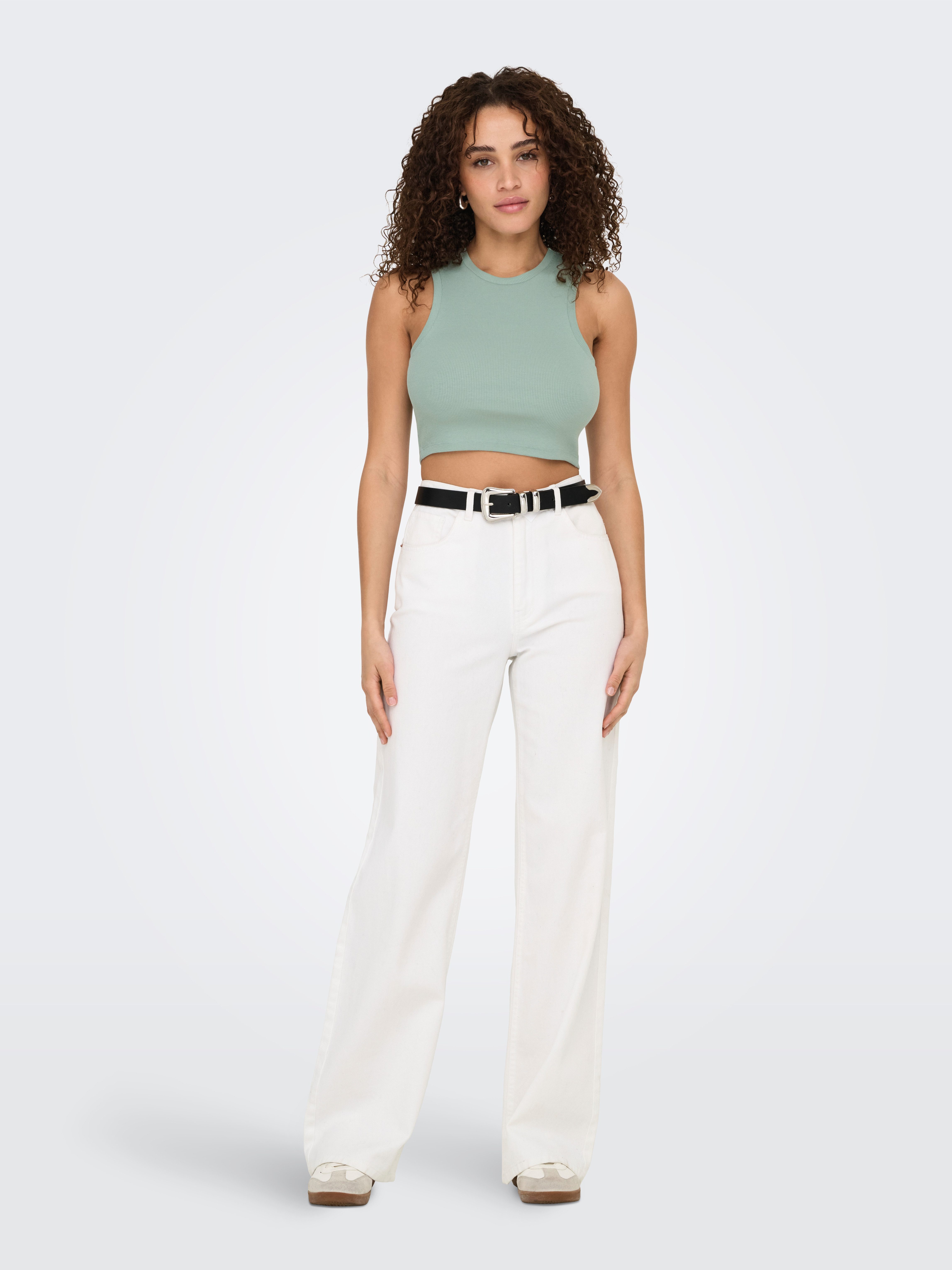 Only Tanktop ONLVILMA S/L CROPPED TANK TOP JRS NOOS