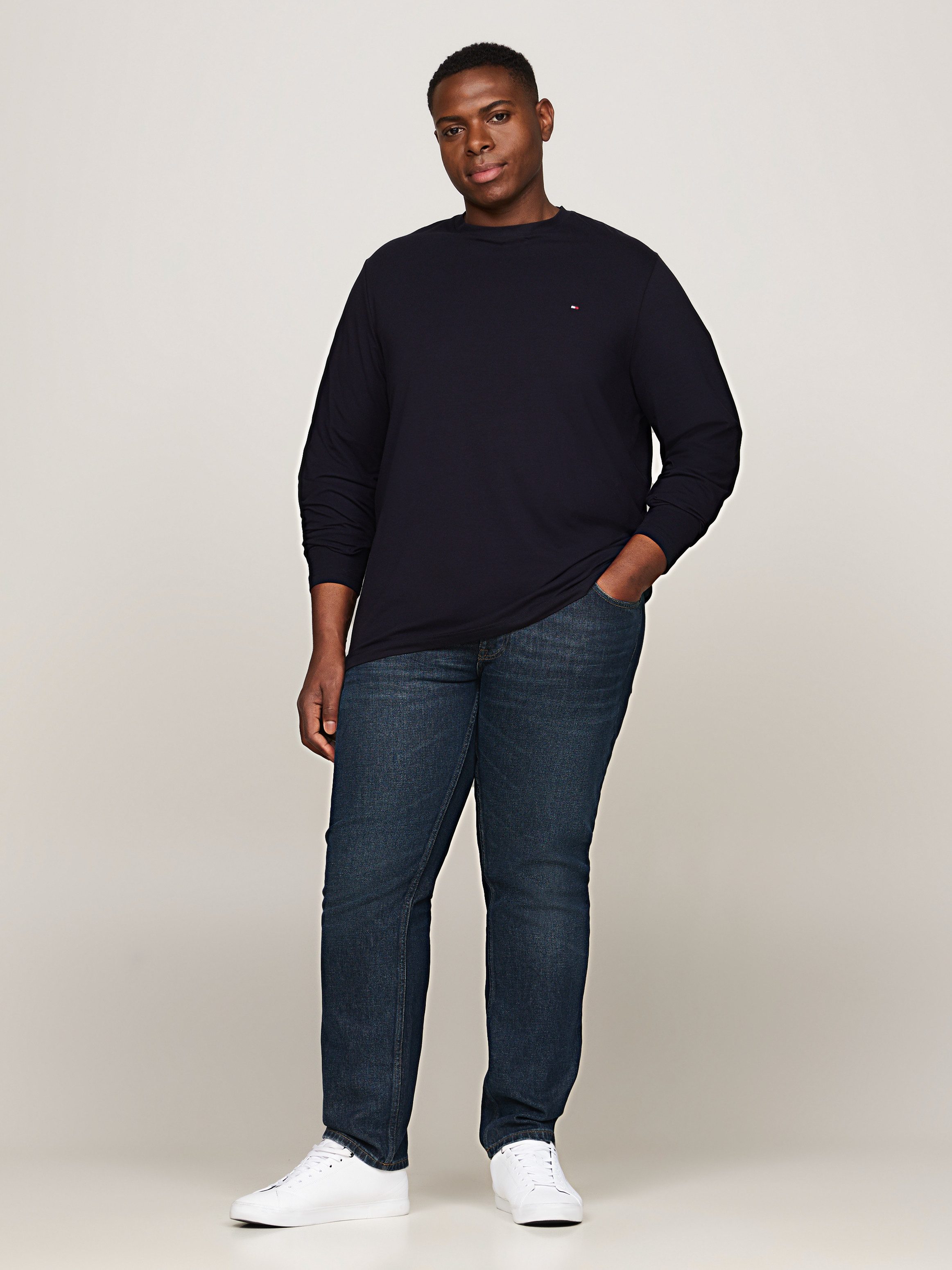 Tommy Hilfiger Shirt met lange mouwen BT-STRETCH SLIM FIT LS TEE-B