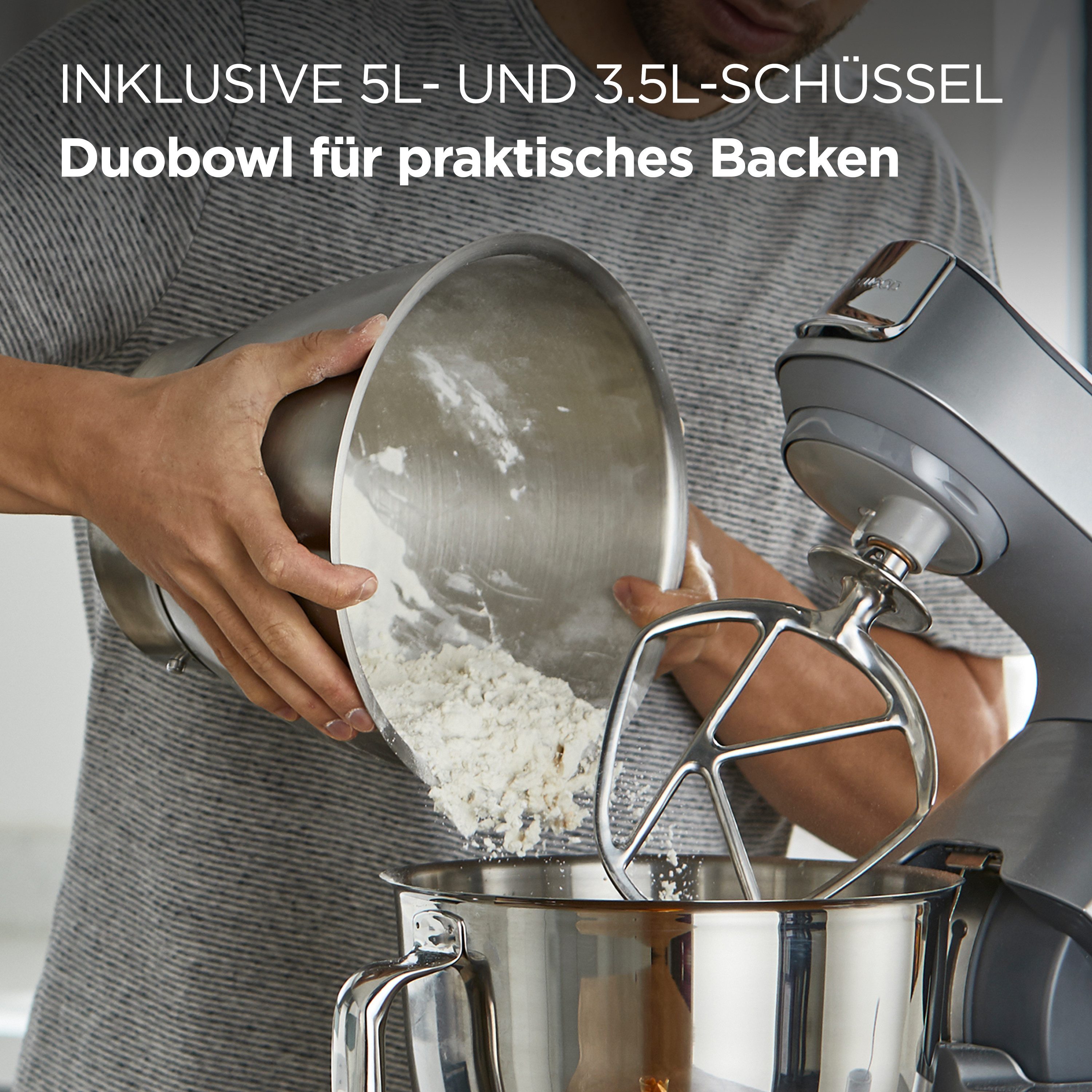 KENWOOD Keukenmachine Titanium Chef Baker KVC85.594SI