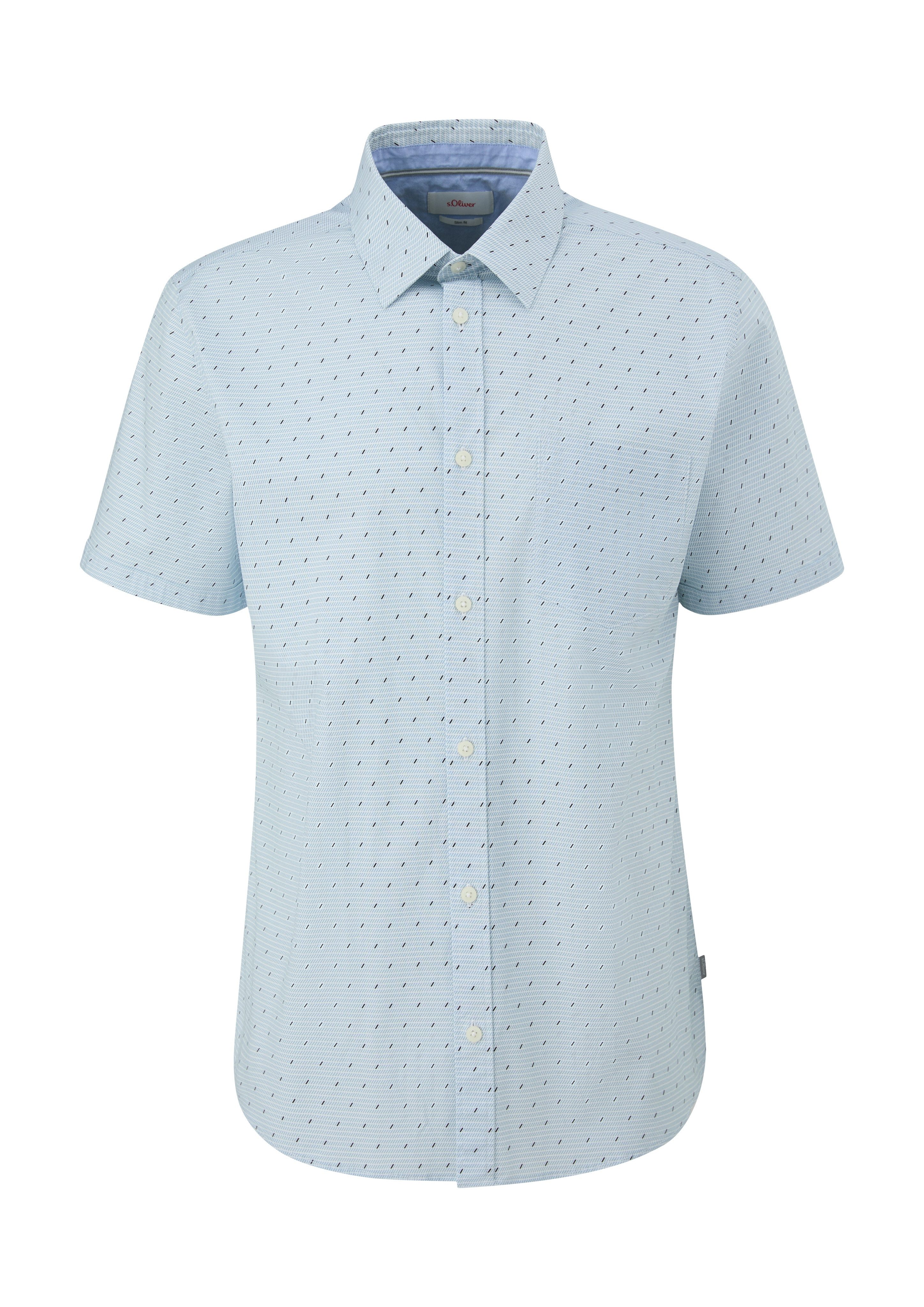 s.Oliver Overhemd met korte mouwen met minimale print