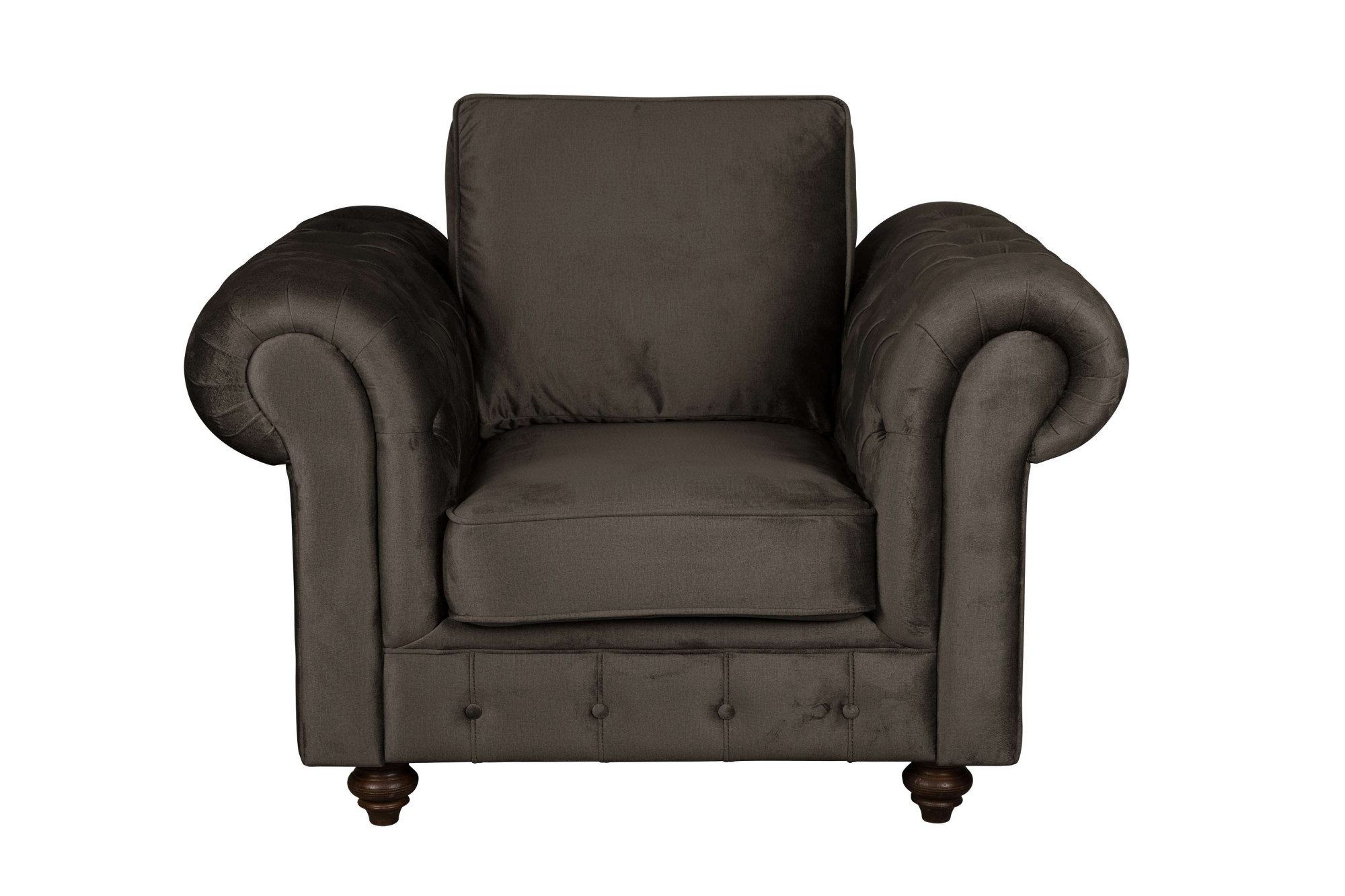 Home affaire Fauteuil MENDITTE Knoopstiksels op armleuningen en voorste lijst, hoge kwaliteit