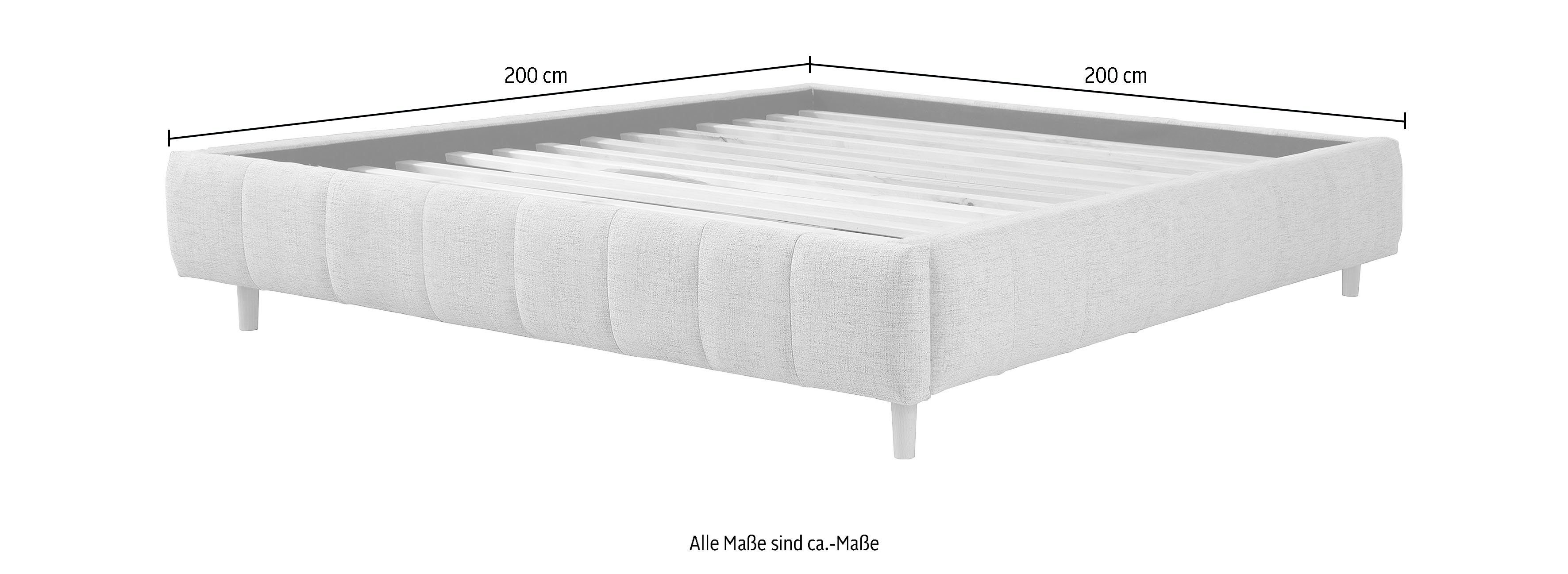 andas Gestoffeerd bed Tarje in 5 breedten, ook in extra lang 220 cm, incl. lattenrol