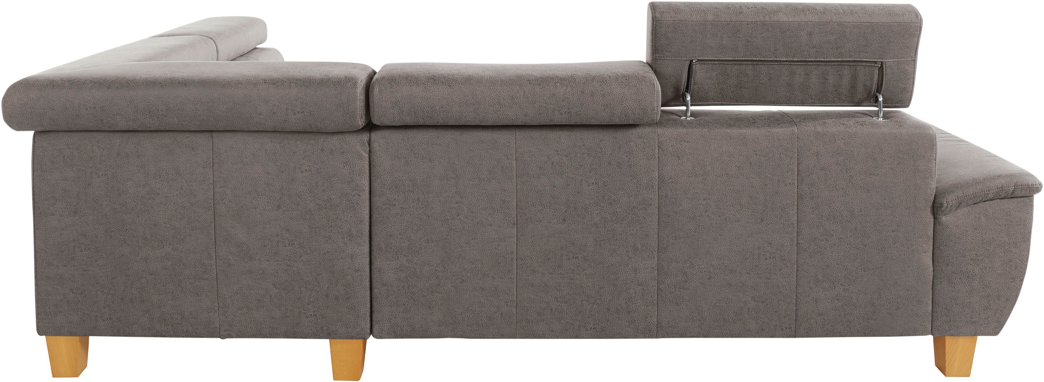 exxpo - sofa fashion Hoekbank Enya, uitgebreide afwerking, hoog zitcomfort, comfortabel, L-vorm