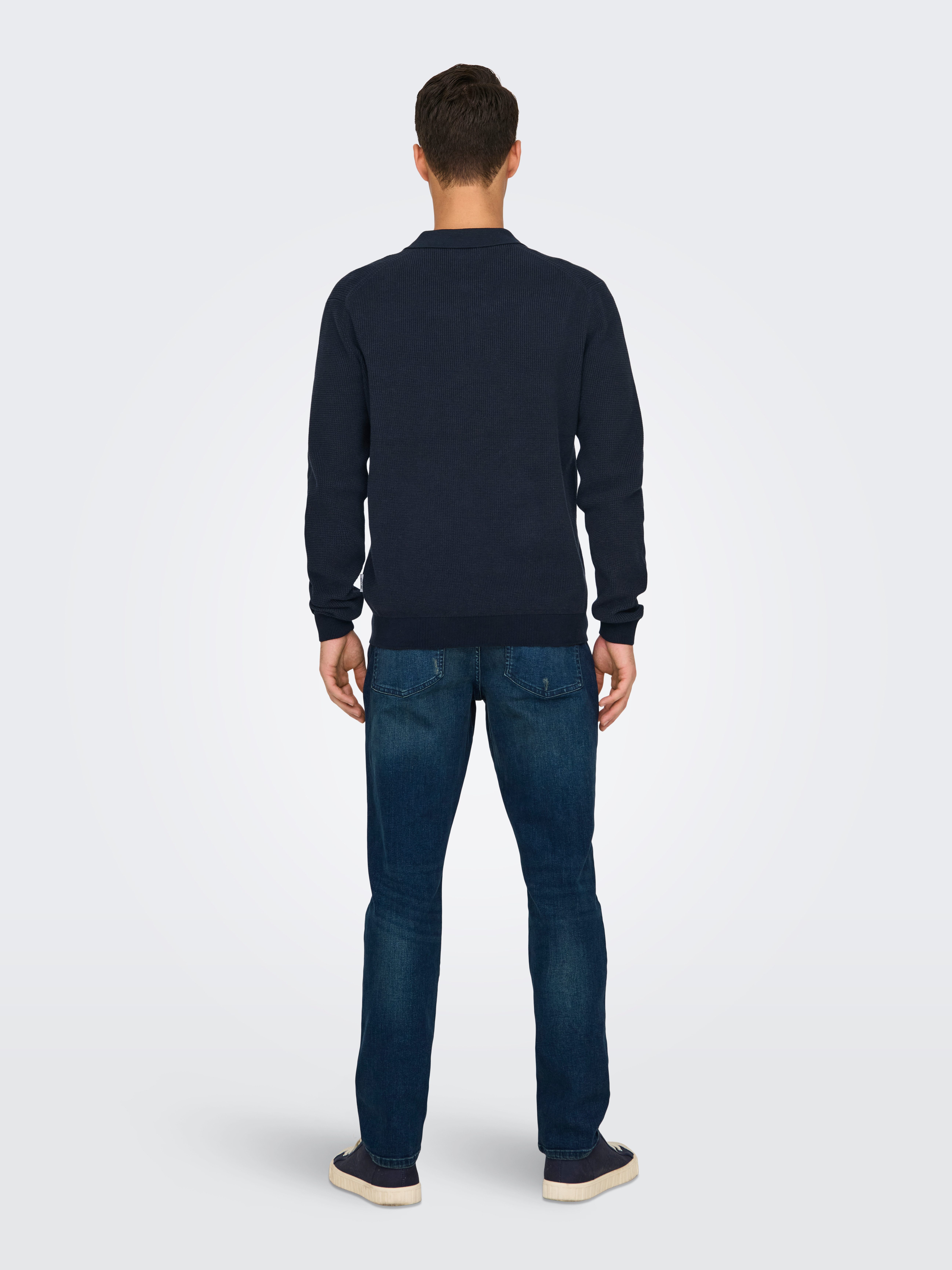 ONLY & SONS Trui met polokraag ONSMATTEO LS ZIP POLO