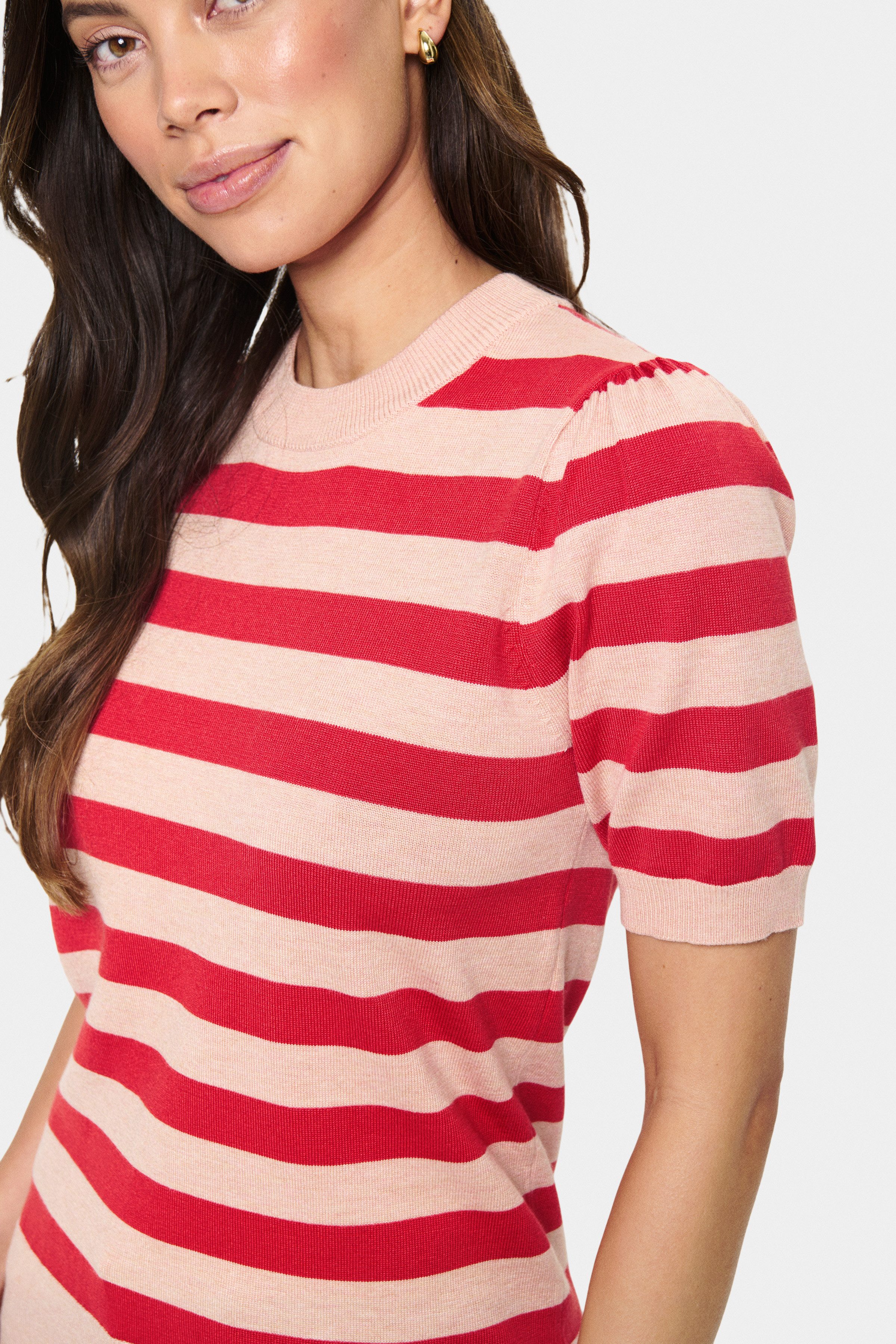 Saint Tropez Gebreide trui MilaSZ SS Block Stripe Pullover