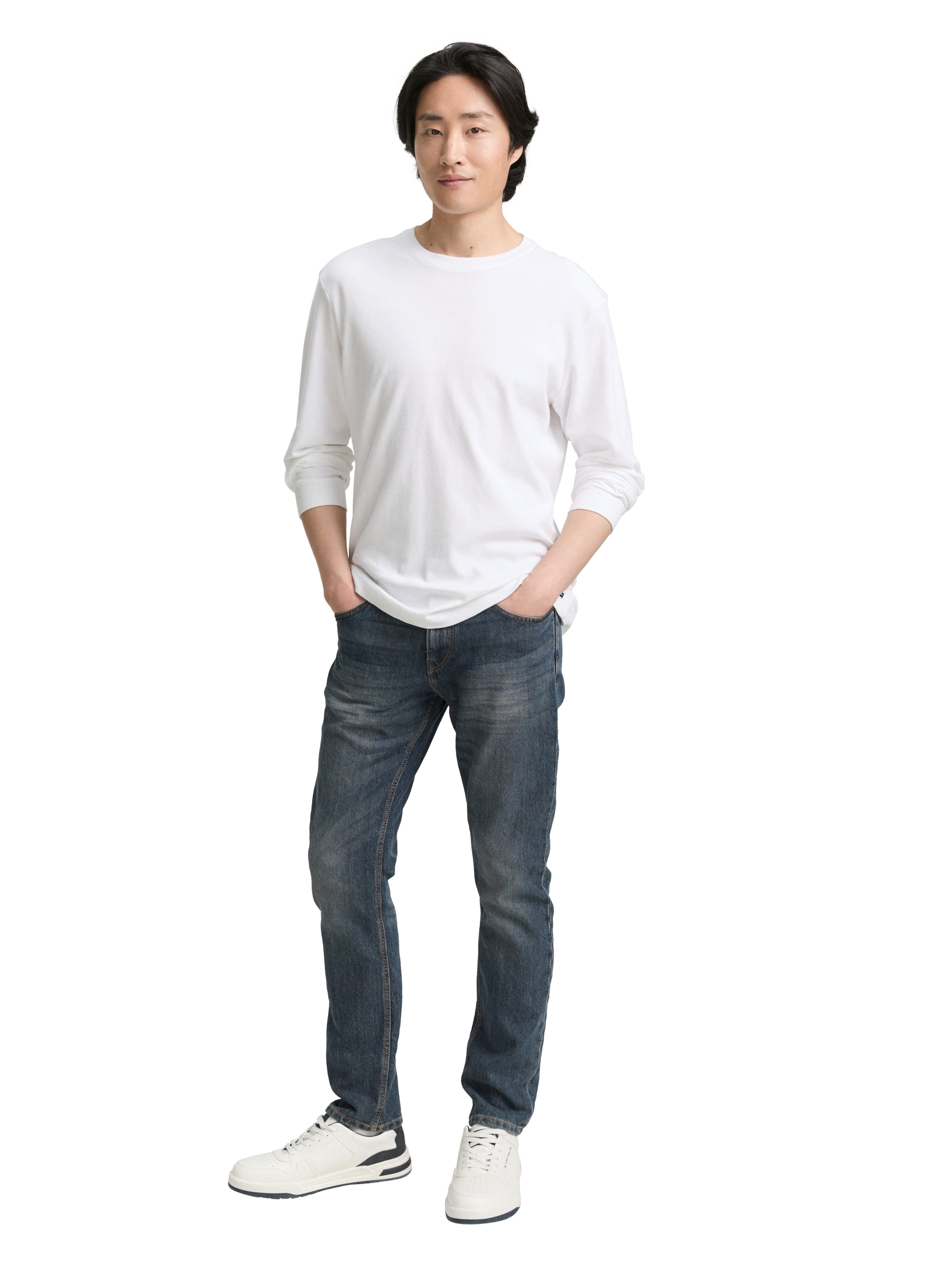 Tom Tailor 5-pocket jeans Marvin met kleine logoprint