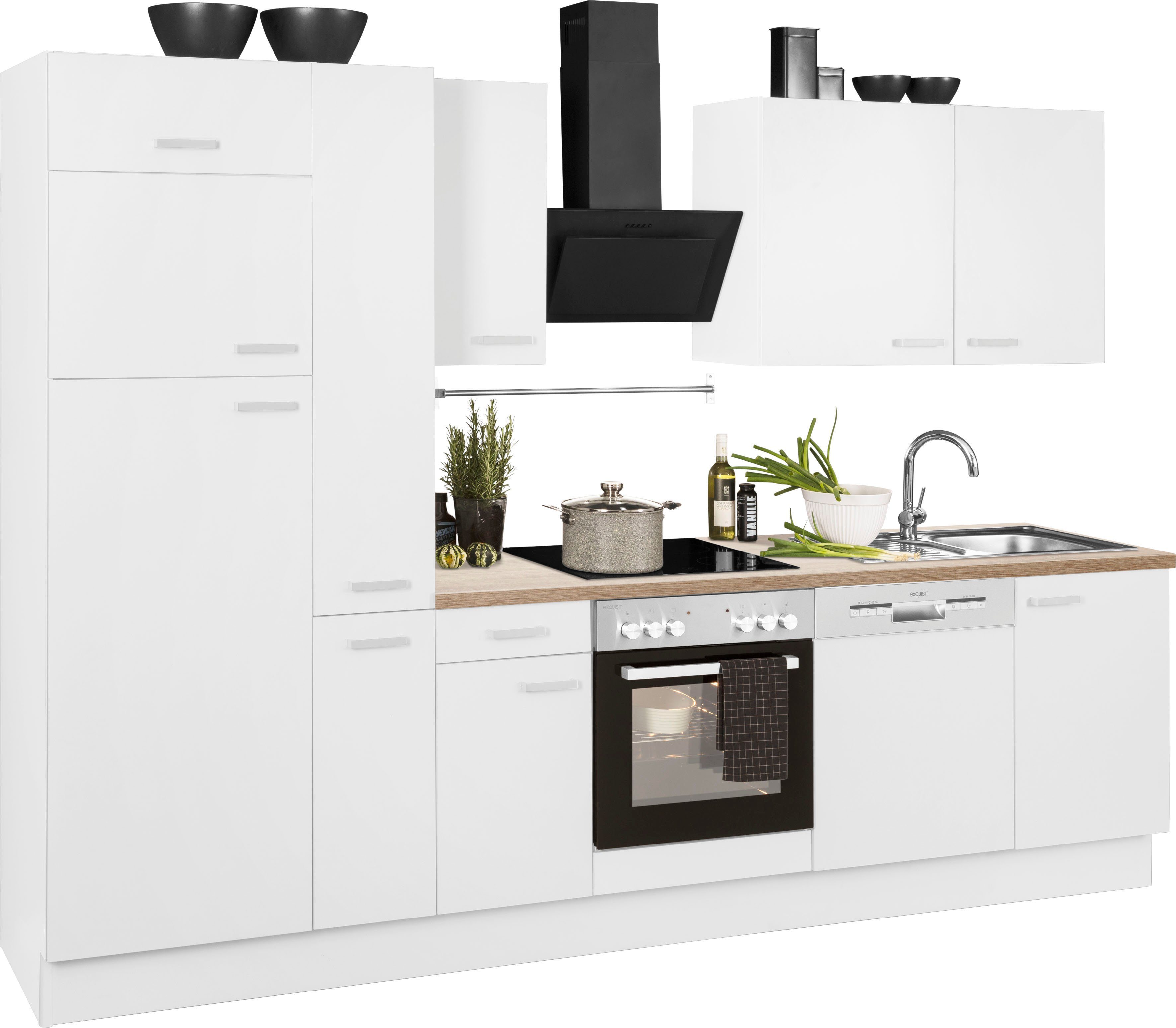 OPTIFIT Keukenblok Parma zonder elektrische apparaten, breedte 300 cm