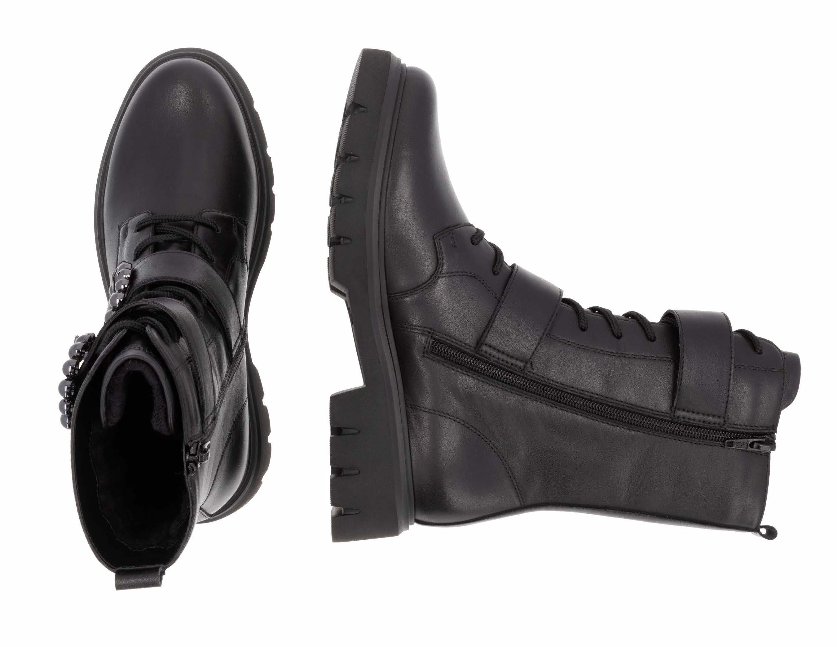 Remonte Veterlaarsjes blokhak, herfstmode, veterschoenen met binnenrits
