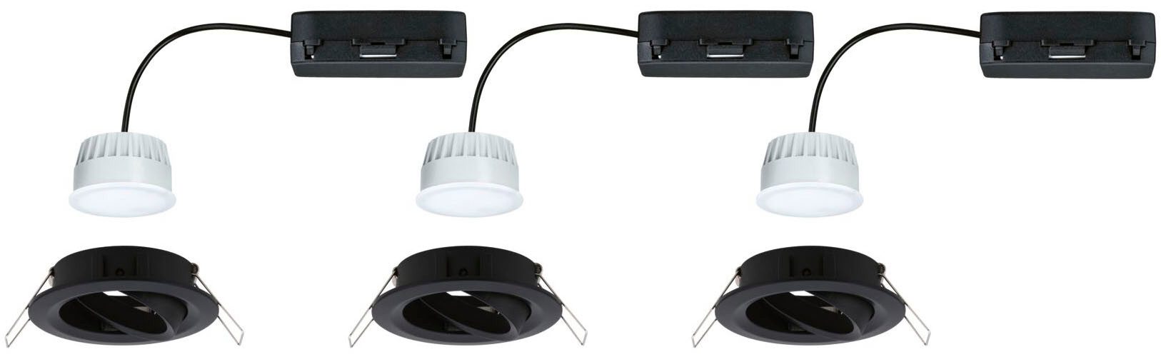 Paulmann Ledinbouwlamp LED inbouwlamp Nova Coin rond 84mm 50°