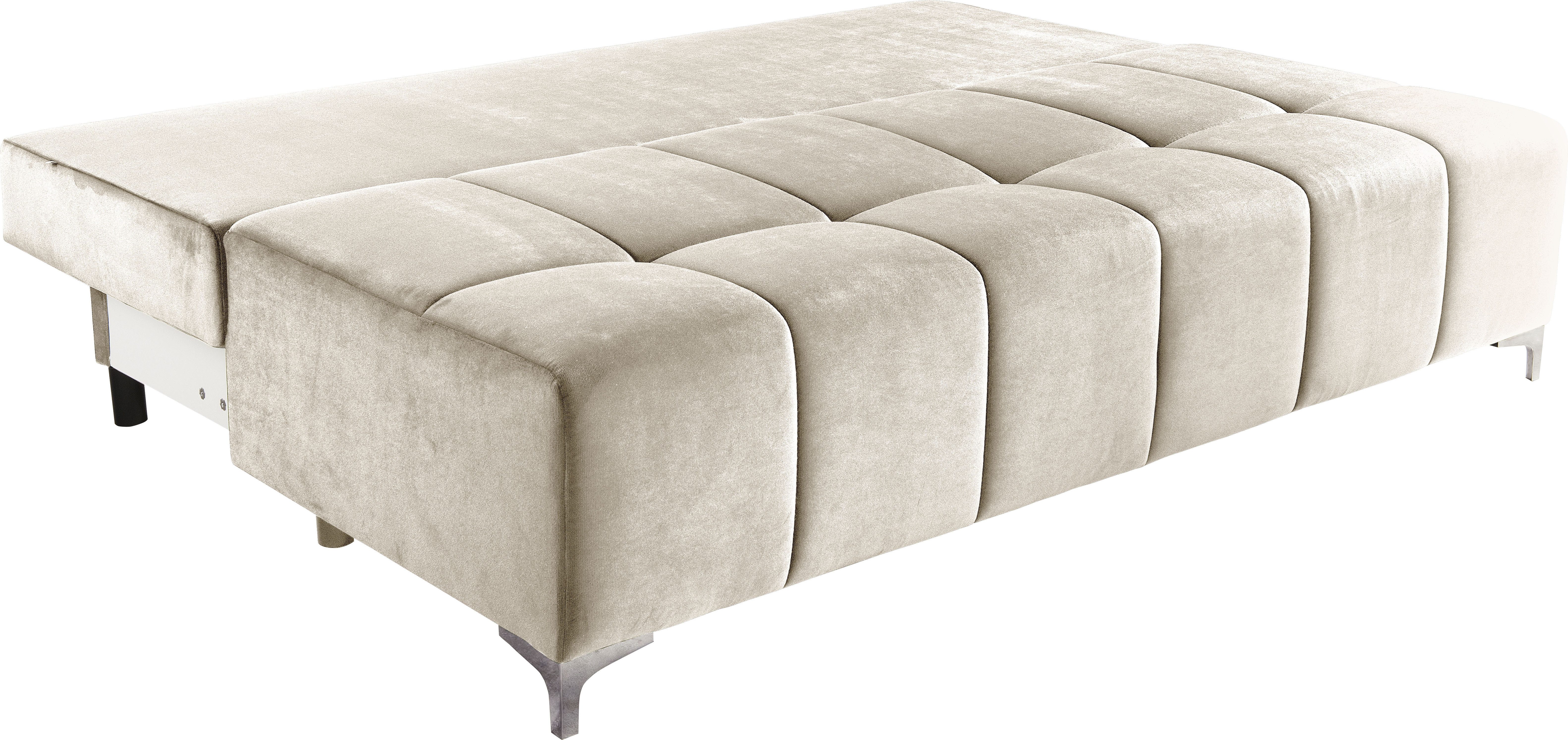 exxpo - sofa fashion 3-zitsbank Slaapbank met bedfunctie, opbergruimte, met veerkussen comfortabel, met hoogwaardige functionele beslag voor meer comfort