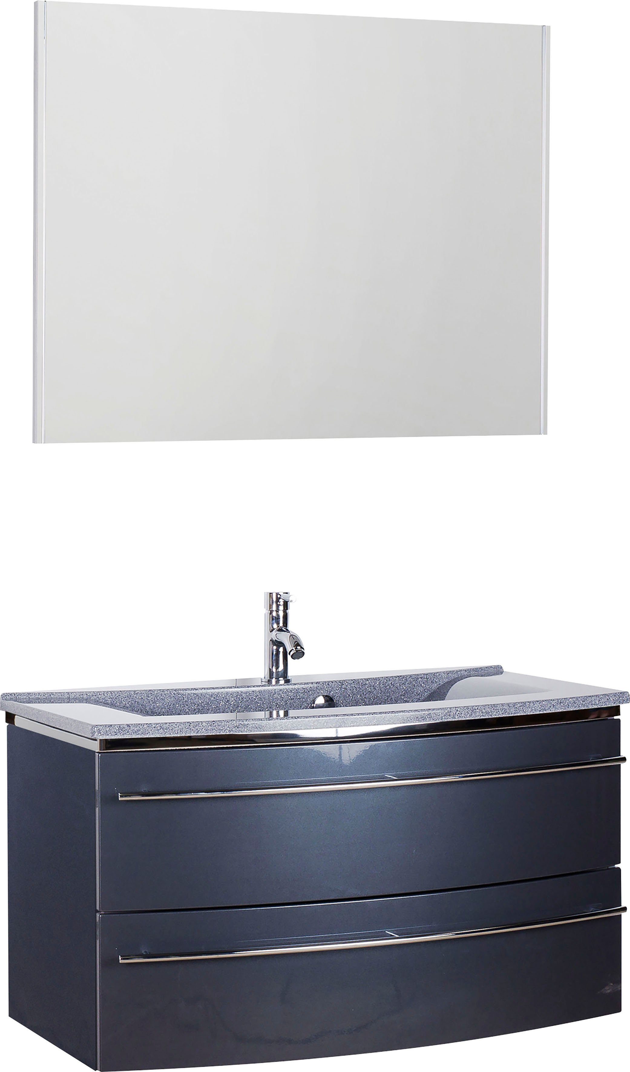 MARLIN Badkamerserie 3040 , breedte 90 cm (2-delig) badmeubelsets grijs