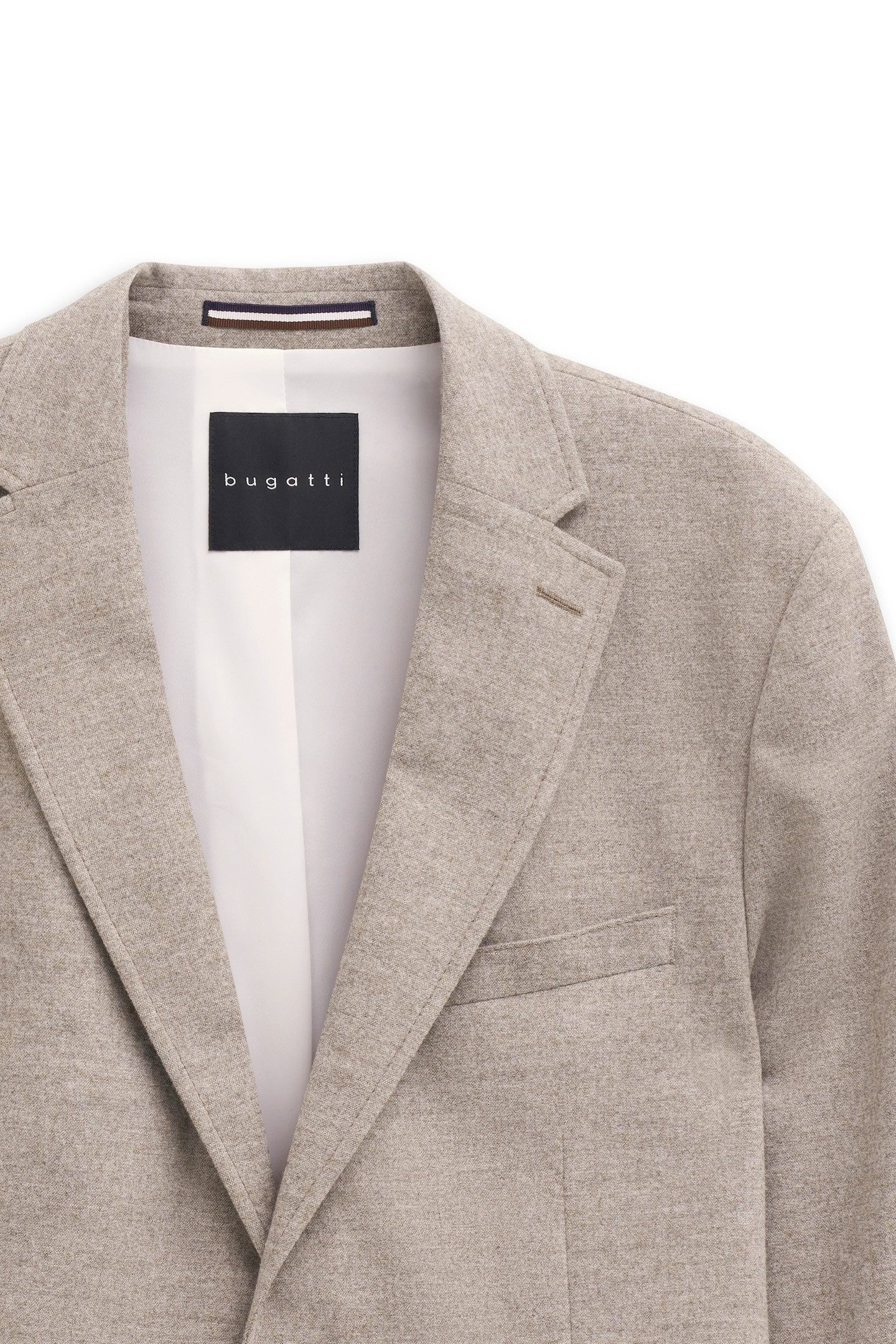 Bugatti Colbert bij een pak MODERN FIT met reverskraag van een wolmix