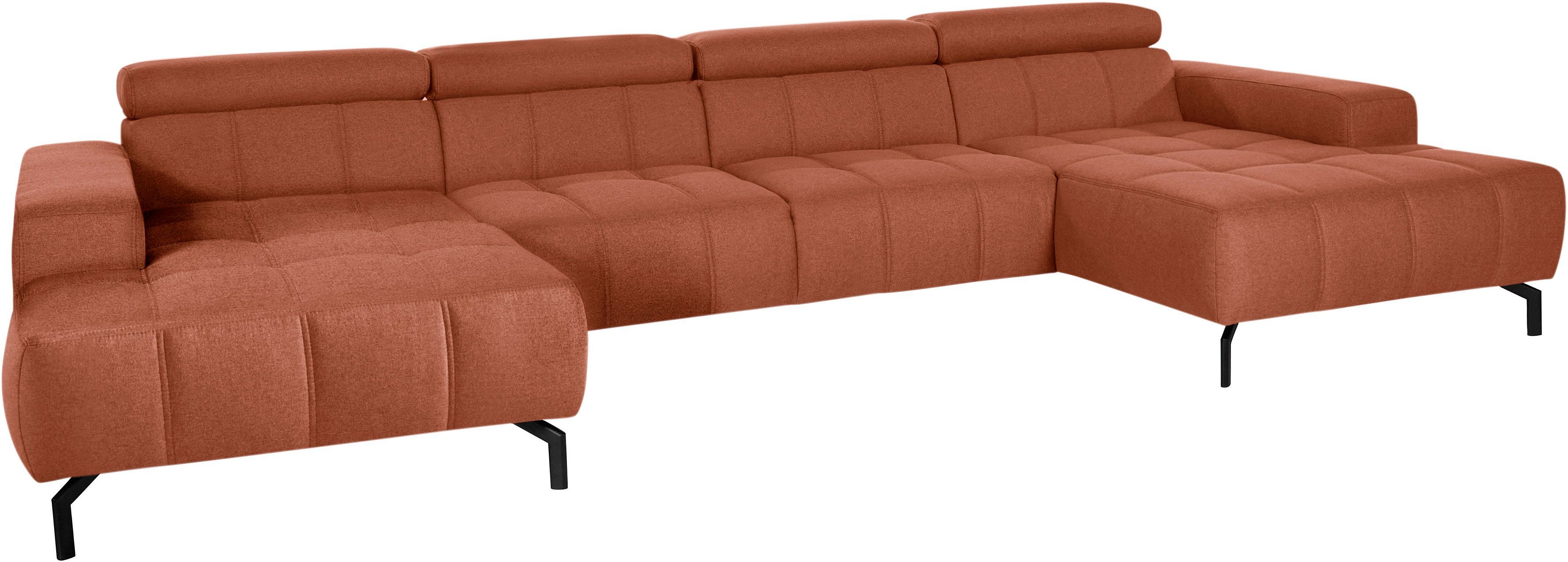 DOMO collection Zithoek Cunelli mooie zitnaden als designelement, stevige zitcomfort, U-vorm