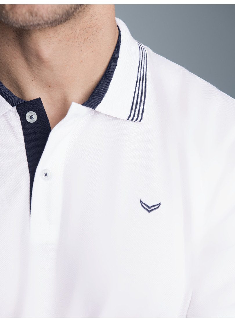 Trigema Poloshirt TRIGEMA poloshirt met contrasterende accenten (1-delig)