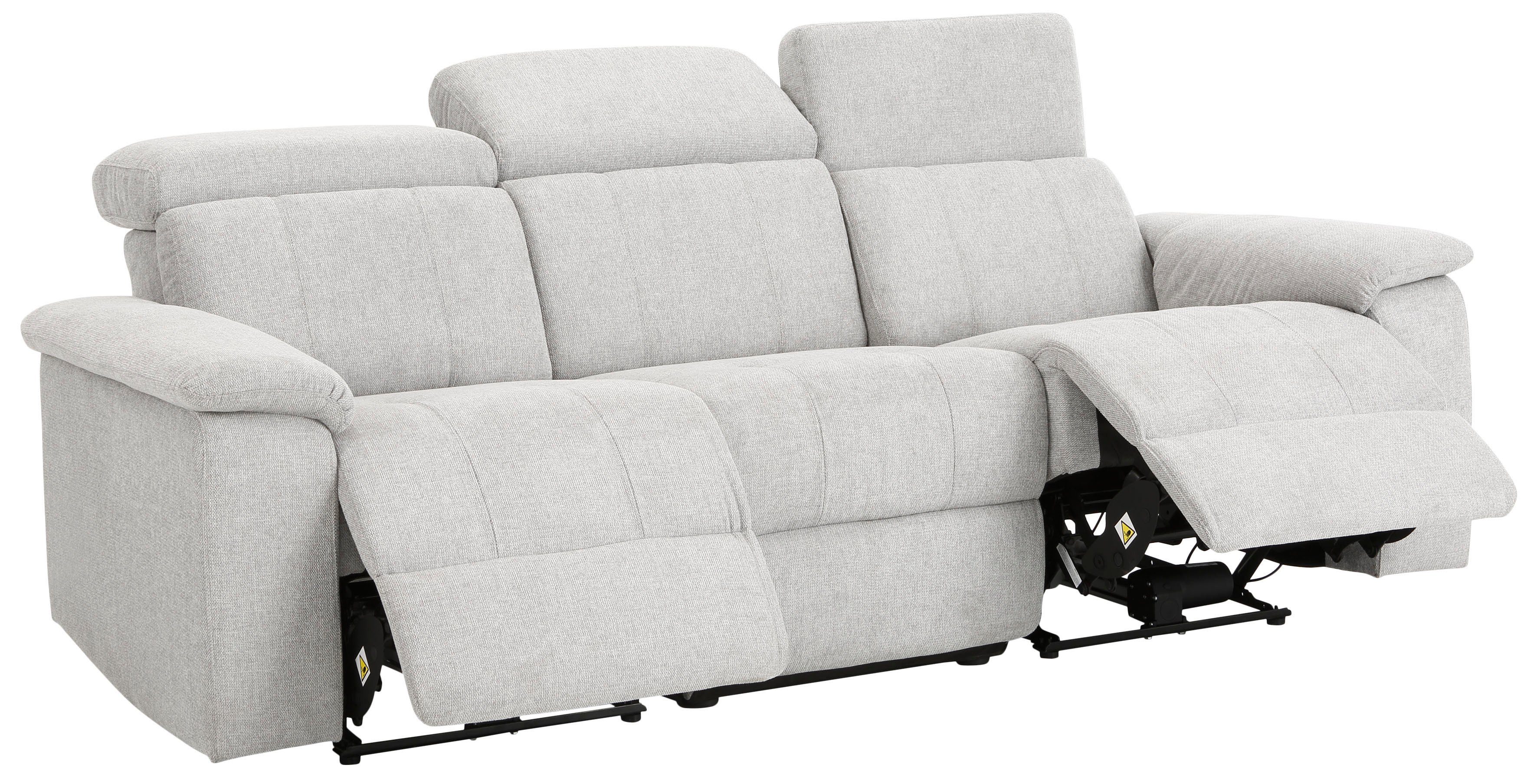 Home affaire 3-zitsbank Binado met handmatige of elektrische relaxfunctie met usb-aansluiting