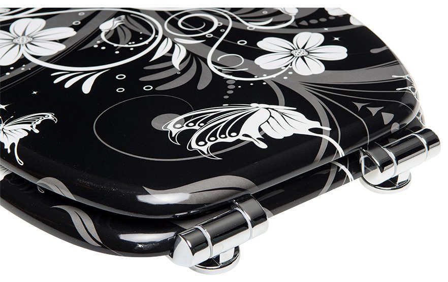 Sanilo Toiletzitting White flower met soft-closemechanisme