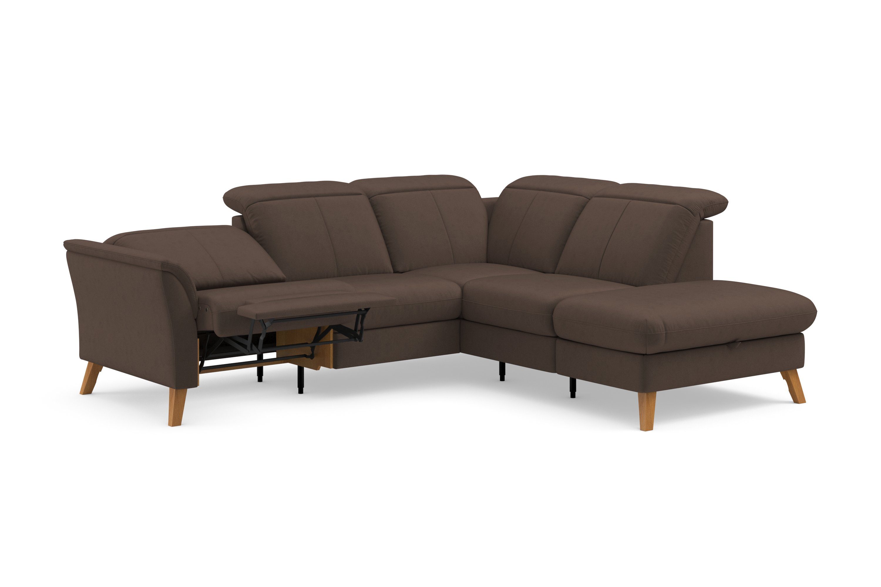 sit&more Hoekbank Romero L-vorm naar keuze met of zonder tv-functie, slaapfunctie, bedkist