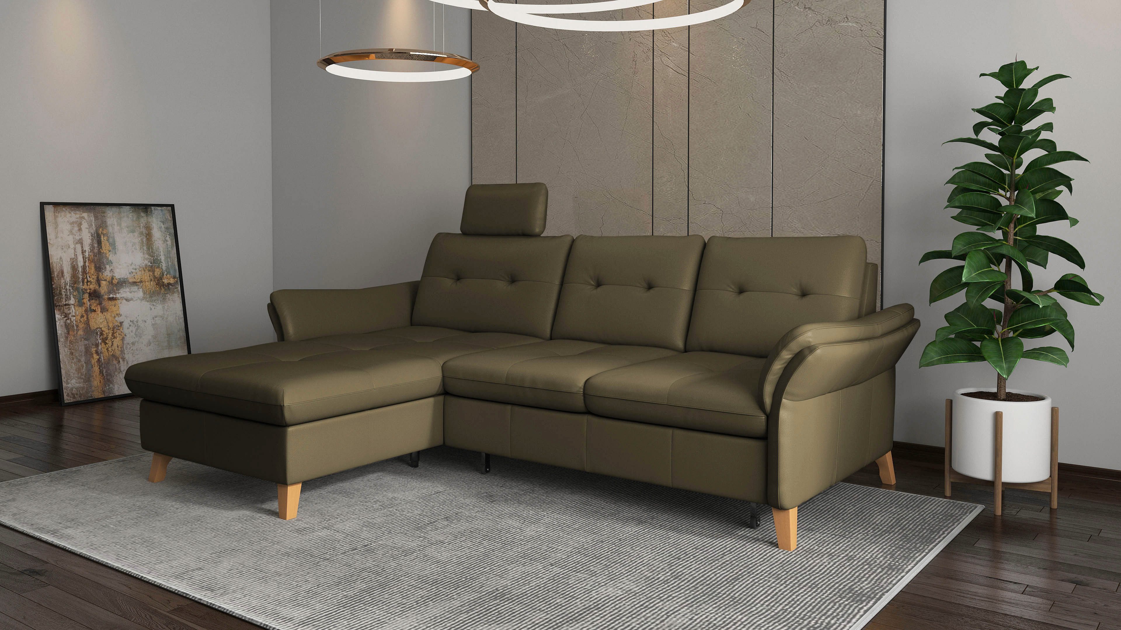 sit&more Hoekbank Göteborg Zitdiepteverstelling en binnenvering, naar keuze met slaapfunctie