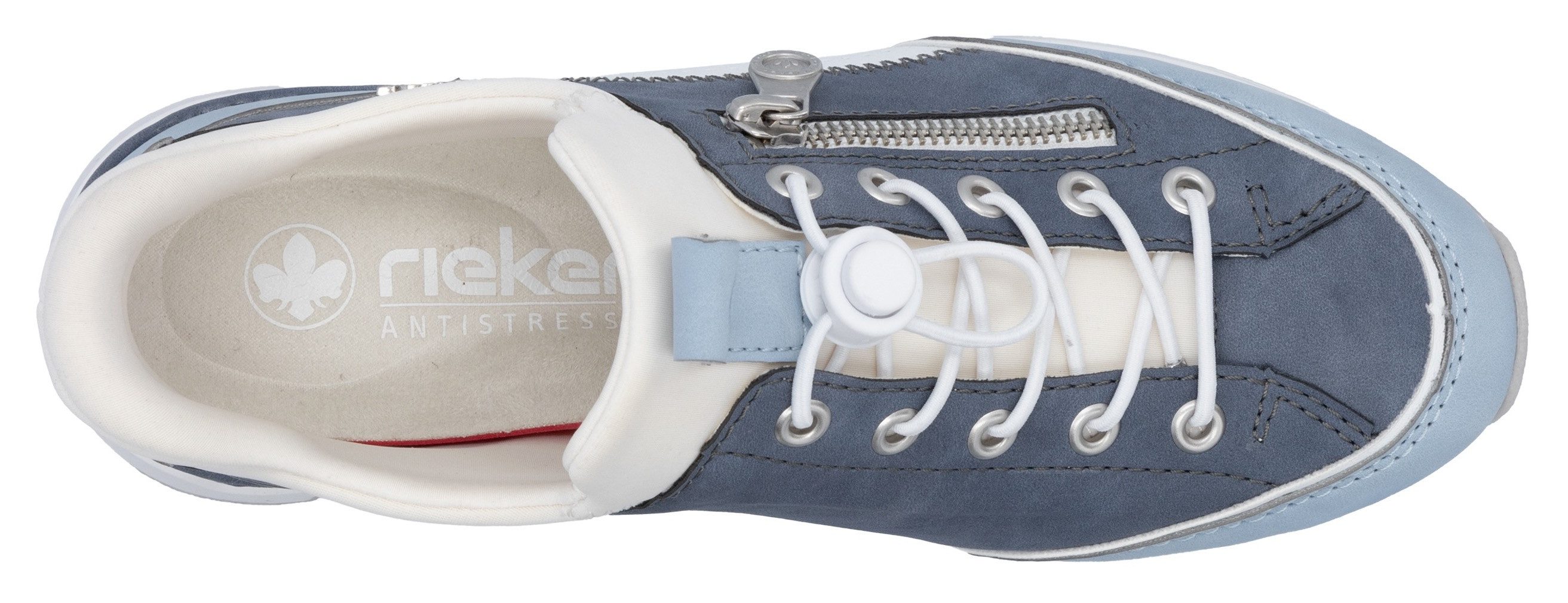 Rieker Slip-on sneakers , instapschoen, lage schoen, vrijetijdsschoen met zachte schacht
