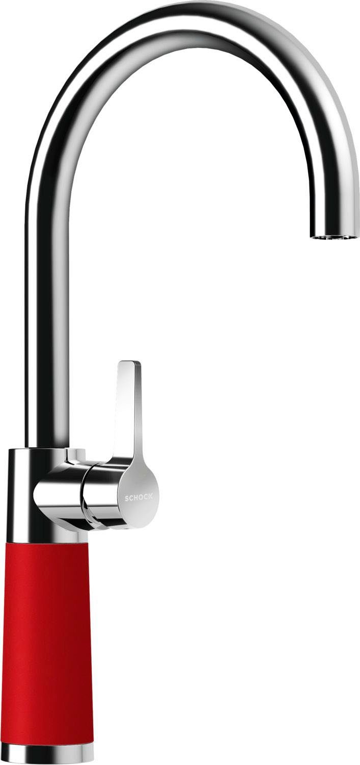 Schock Keukenkraan SC-520 FA Feestuitloop, draaibereik 360° keukenkranen rood