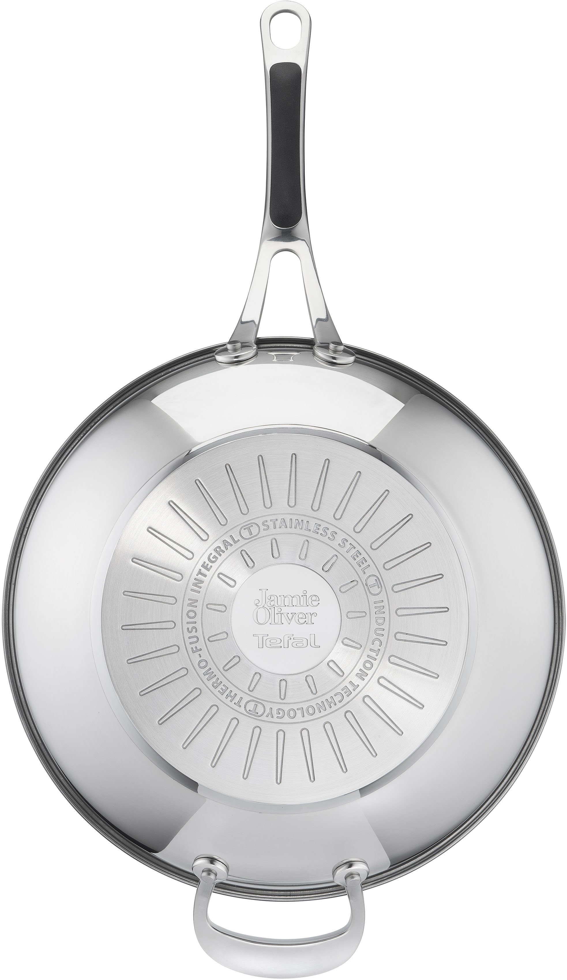 Tefal Wok Jamie Oliver Cook's Classic, wokpan inductie Thermo-signaal bij ideale baktemperatuur, anti-aanbakcoating (1-delig)