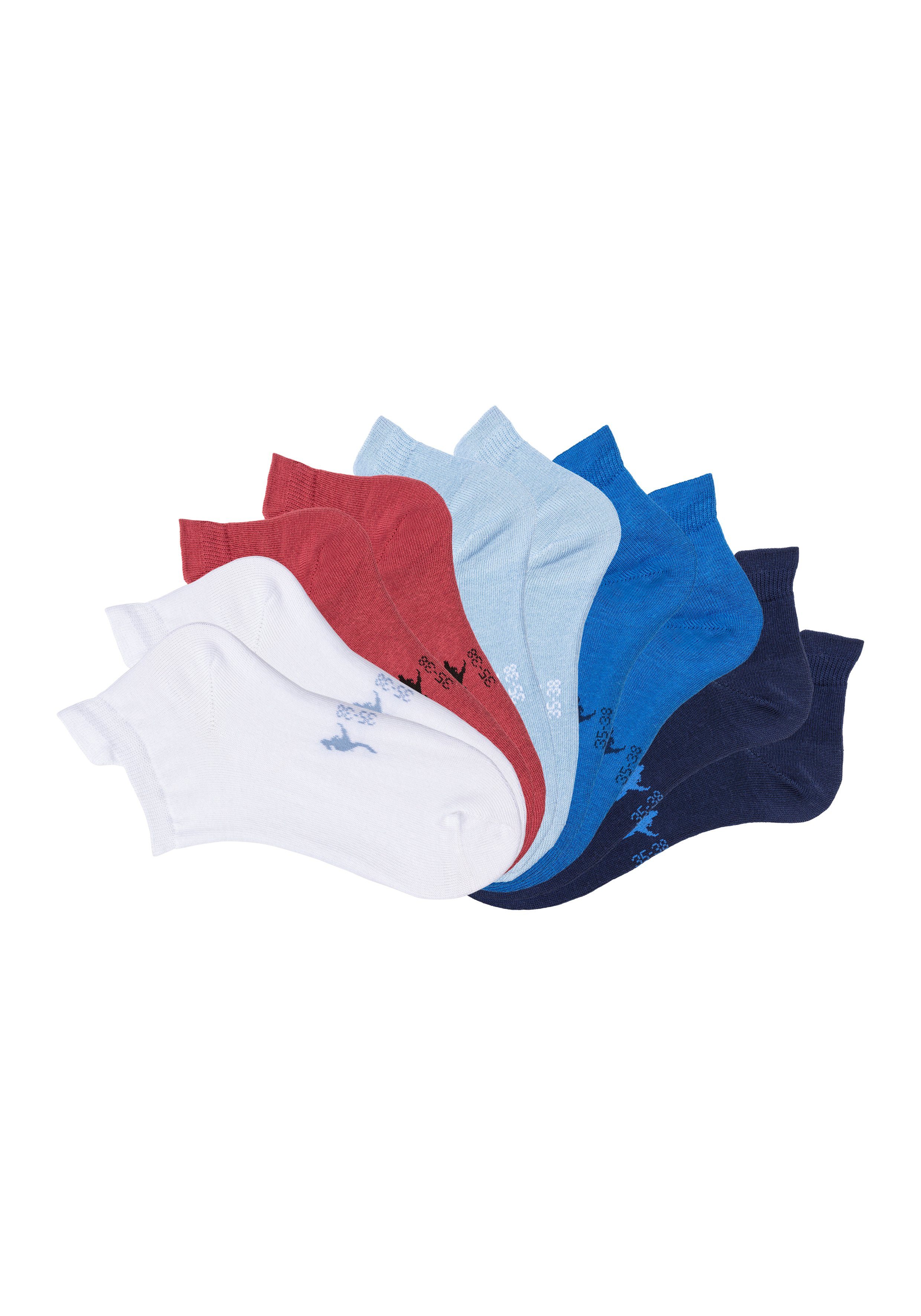 KangaROOS Sneakersokken met verlengd boord aan de achterkant (set, 10 paar)