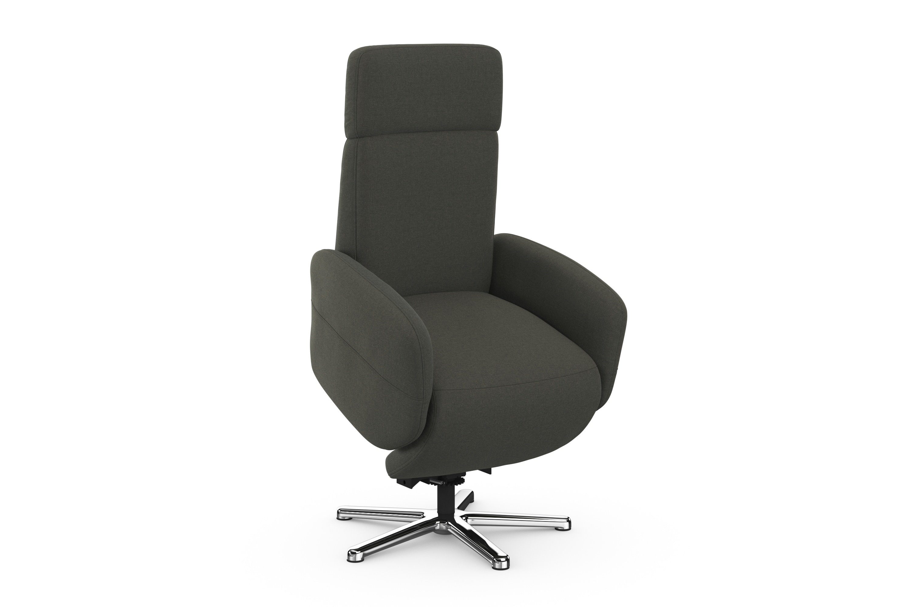 sit&more Relaxfauteuil Grenoble, incl. hoofdsteunverstelling en bekabelde afstandsbediening