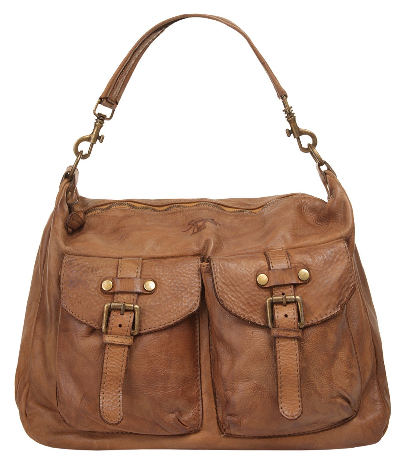 Samantha Look Schoudertas echt leer, made in italy