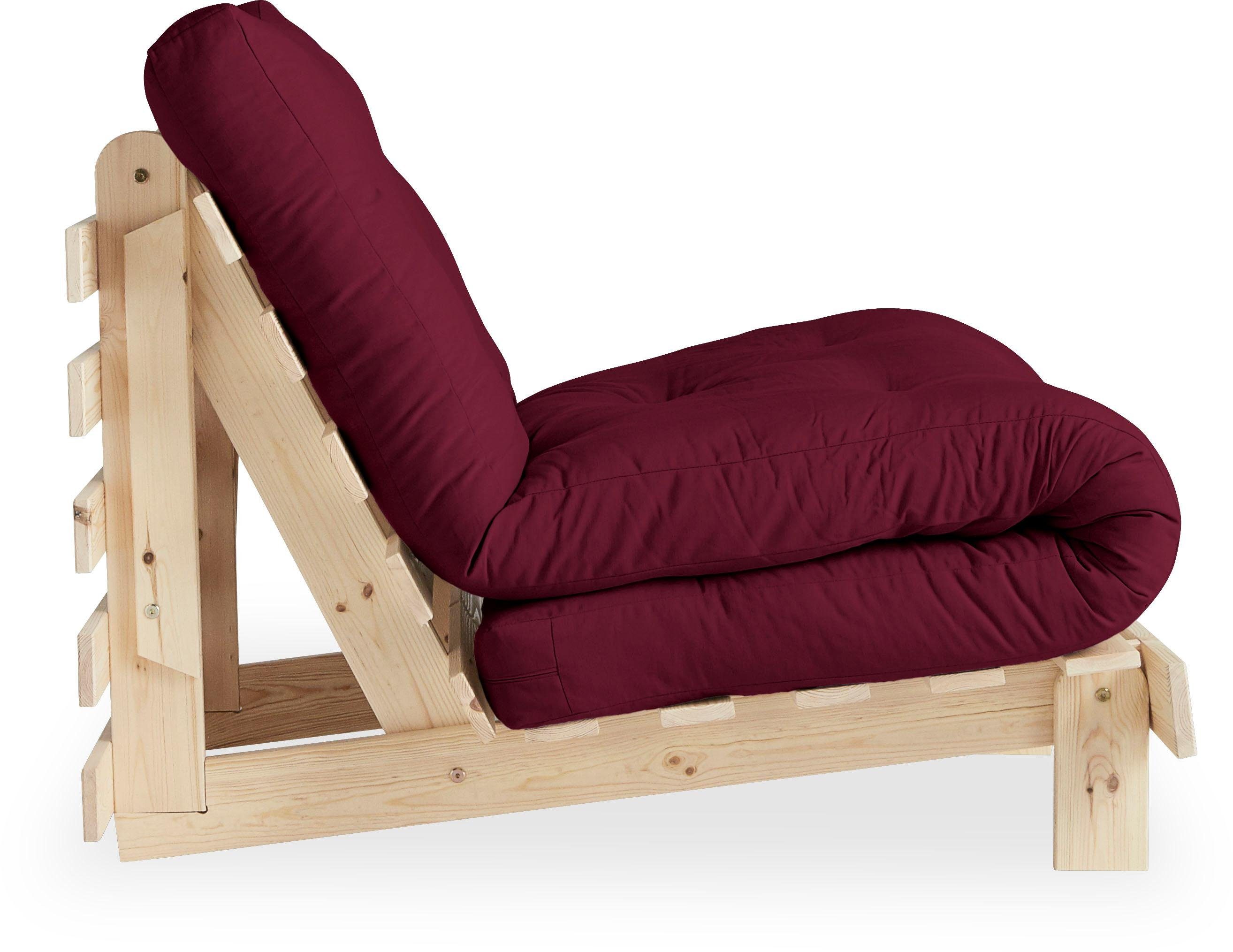 Karup Slaapbank Roots 90 slaapbank, logeerbed, bank met futonmatras Incl. futonmatras, ligoppervlak 90x200 cm, FSC® gecertificeerd dennenhout