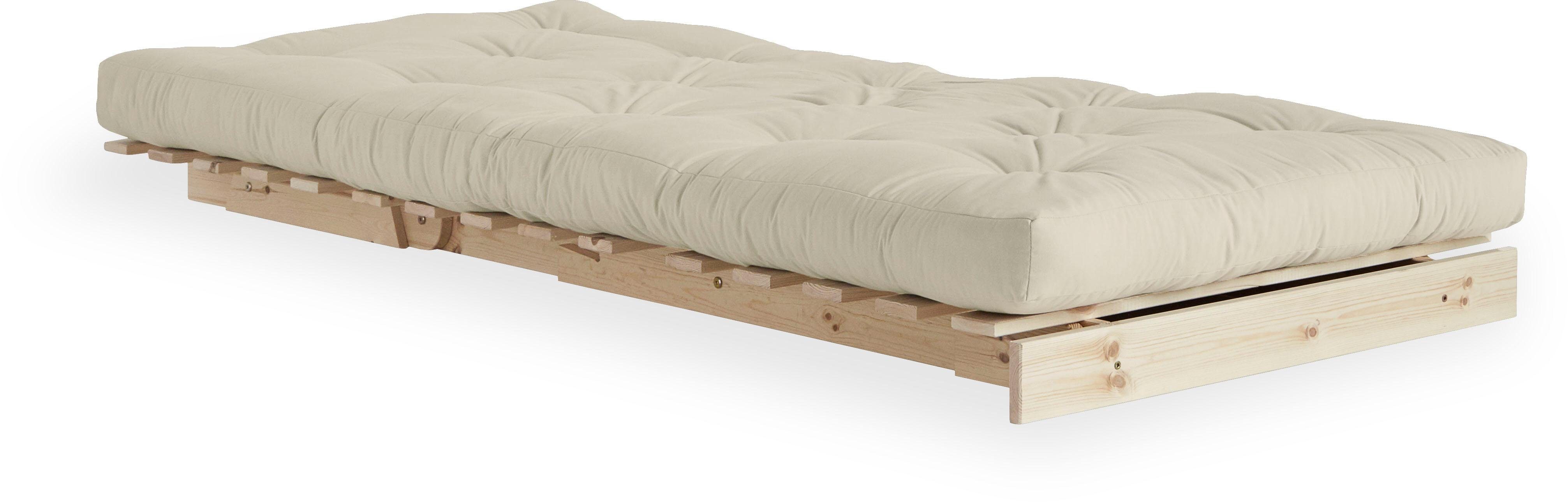 Karup Slaapbank Roots slaapbank, logeerbed, bank incl. futonmatras Ligoppervlak 90/140/160 x200 cm, FSC® gecertificeerd grenenhout