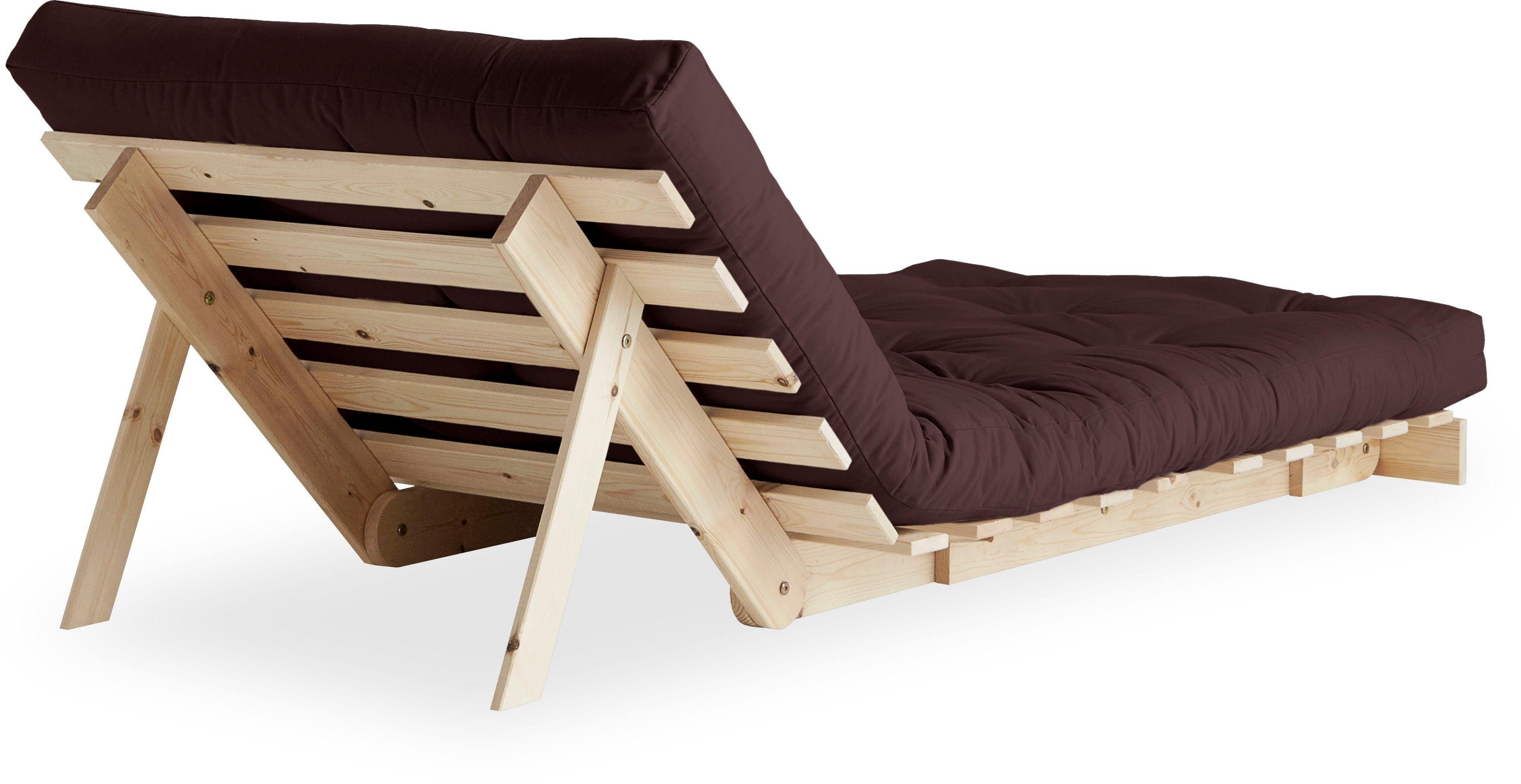 Karup Divan Roots Schlafsofa, Gästebett, Sofa inkl. Futonmatratze Incl. futonmatras, ligoppervlak 140x200 cm, FSC® gecertificeerd dennenhout