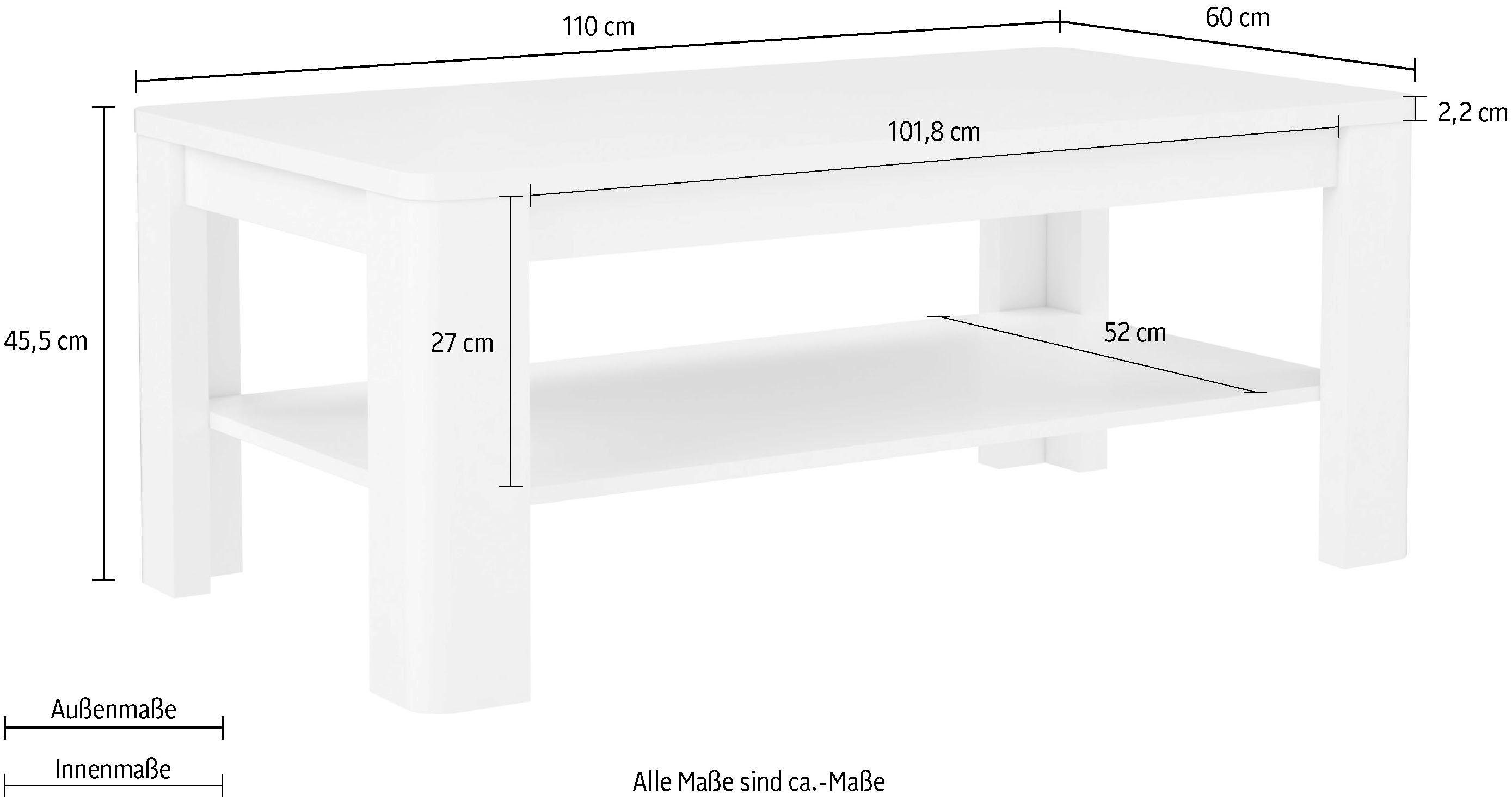 FORTE Salontafel Breedte 110 cm