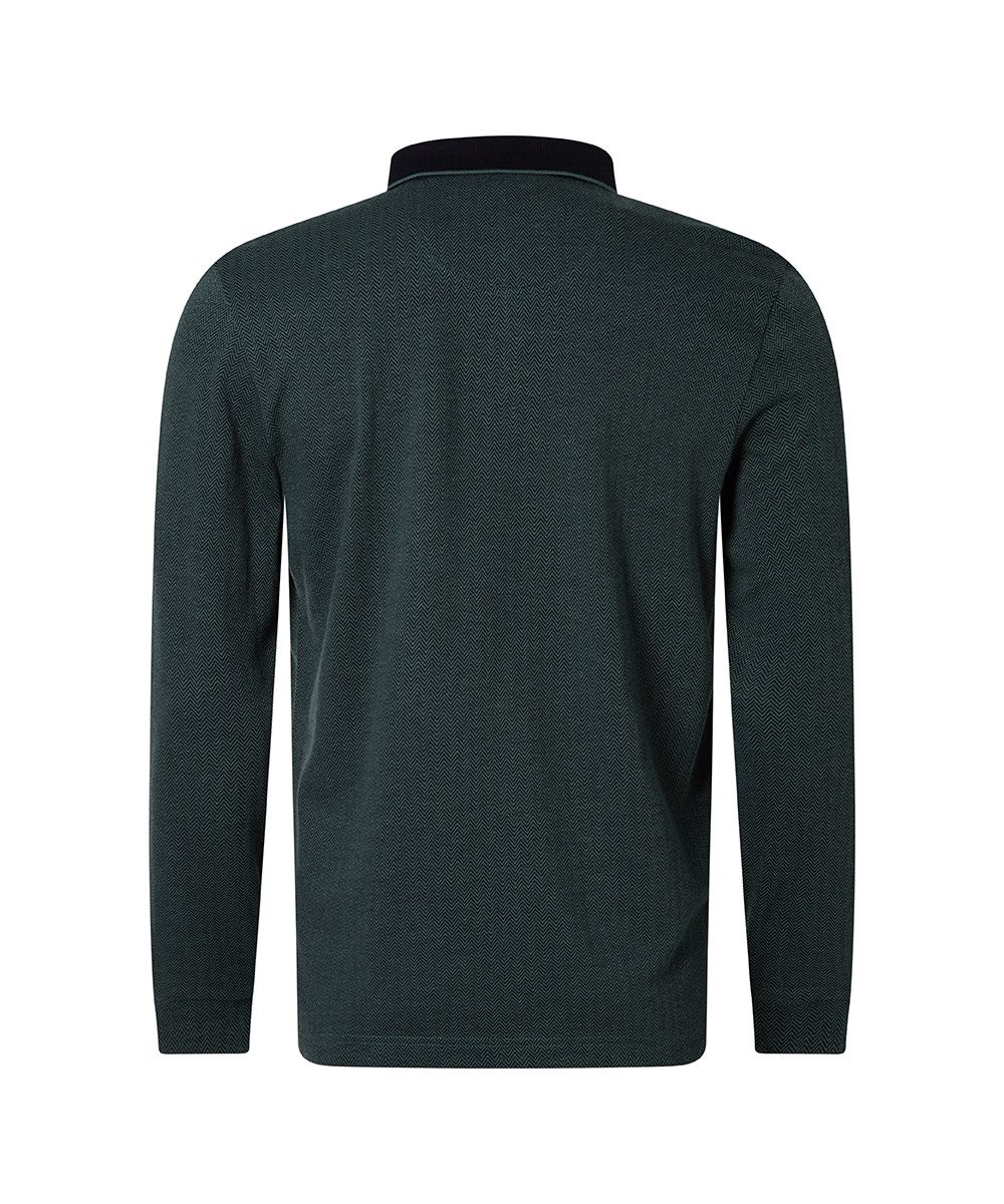 Pierre Cardin Poloshirt met lange mouwen