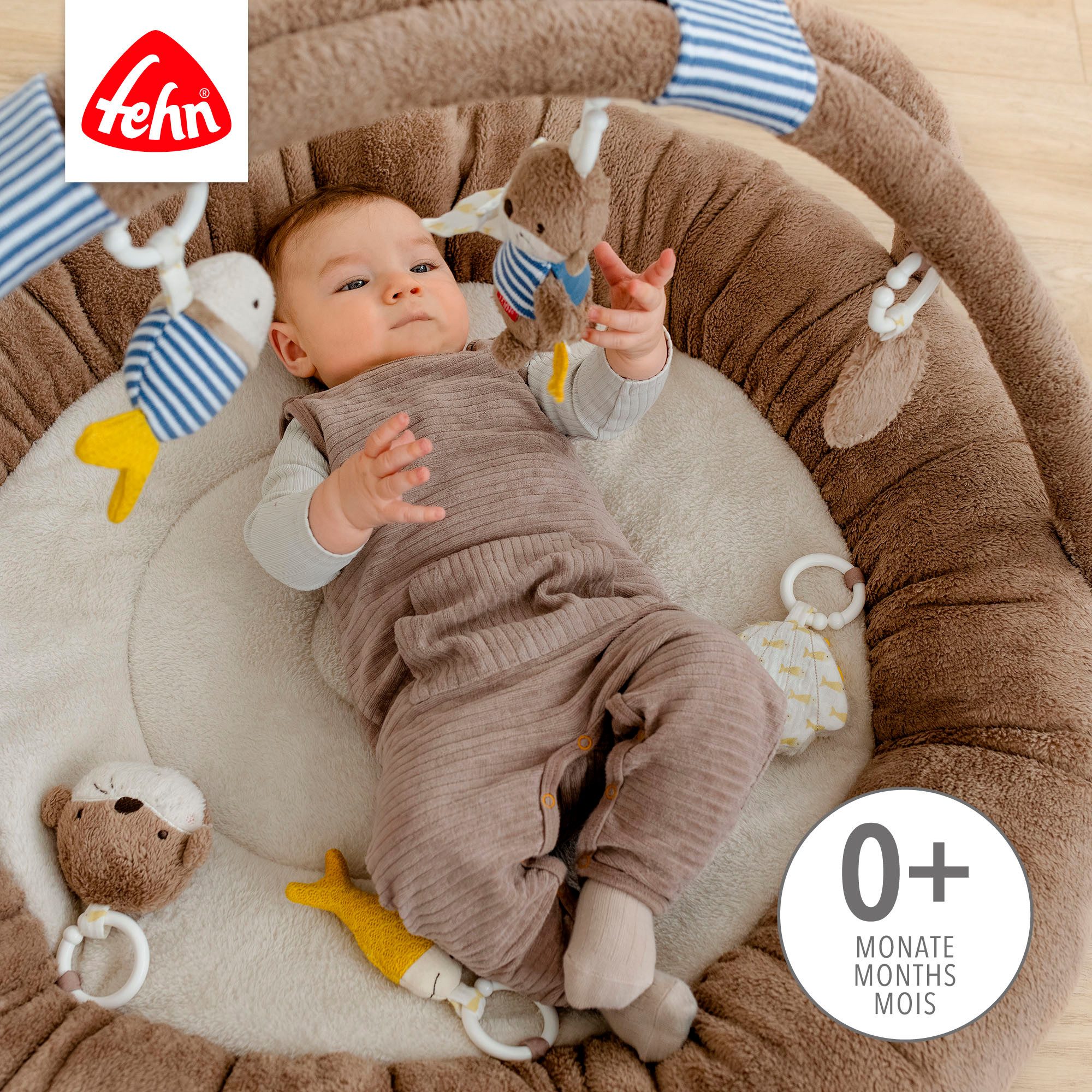 Fehn Babygym Otter Theo, 3-D-activiteit-nest Otter