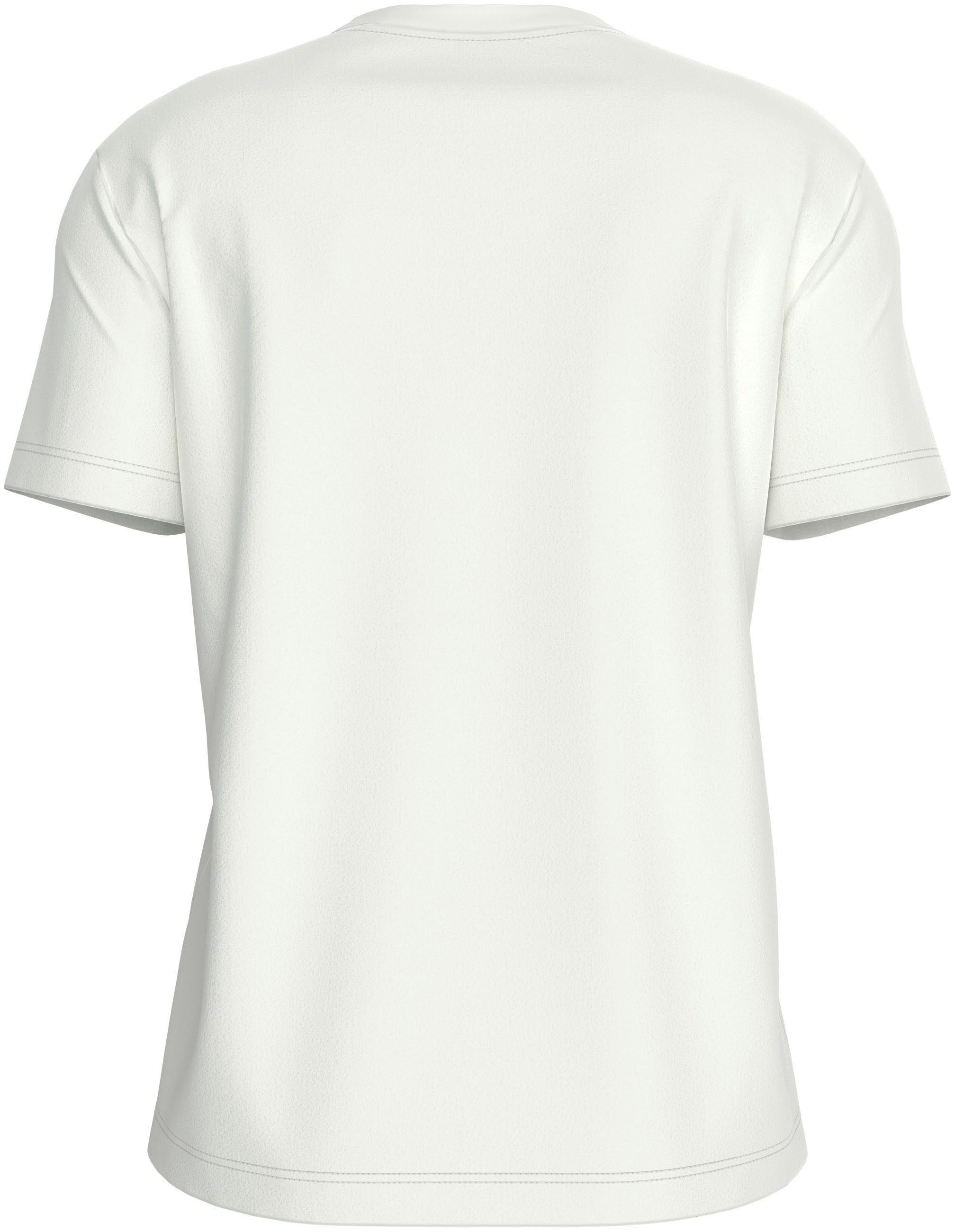 Calvin Klein Shirt met ronde hals WOVEN LABEL REGULAR JERSEY TEE